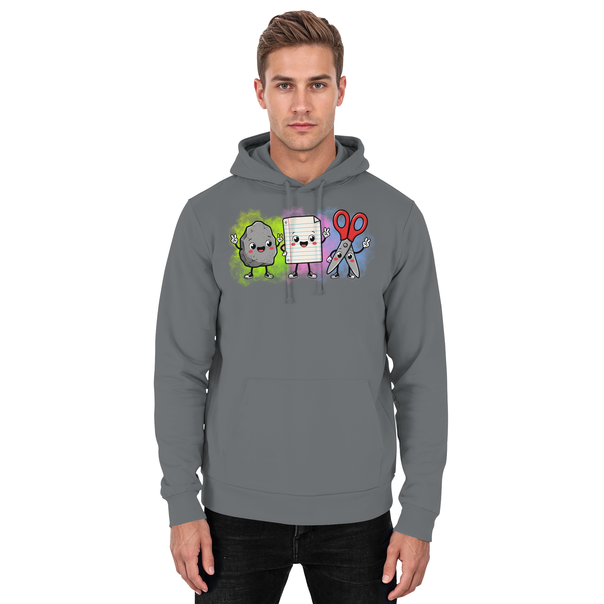 Stein schlägt Schere schlägt Papier! - Basic Unisex Hoodie