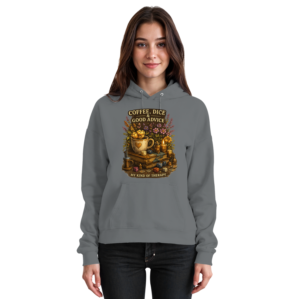 Coffee, Dice & Good Advice - Basic Unisex Hoodie