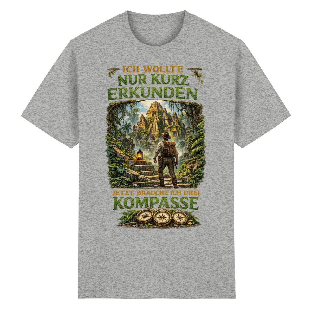 Nur kurz erkunden - Heavy Cotton T-Shirt