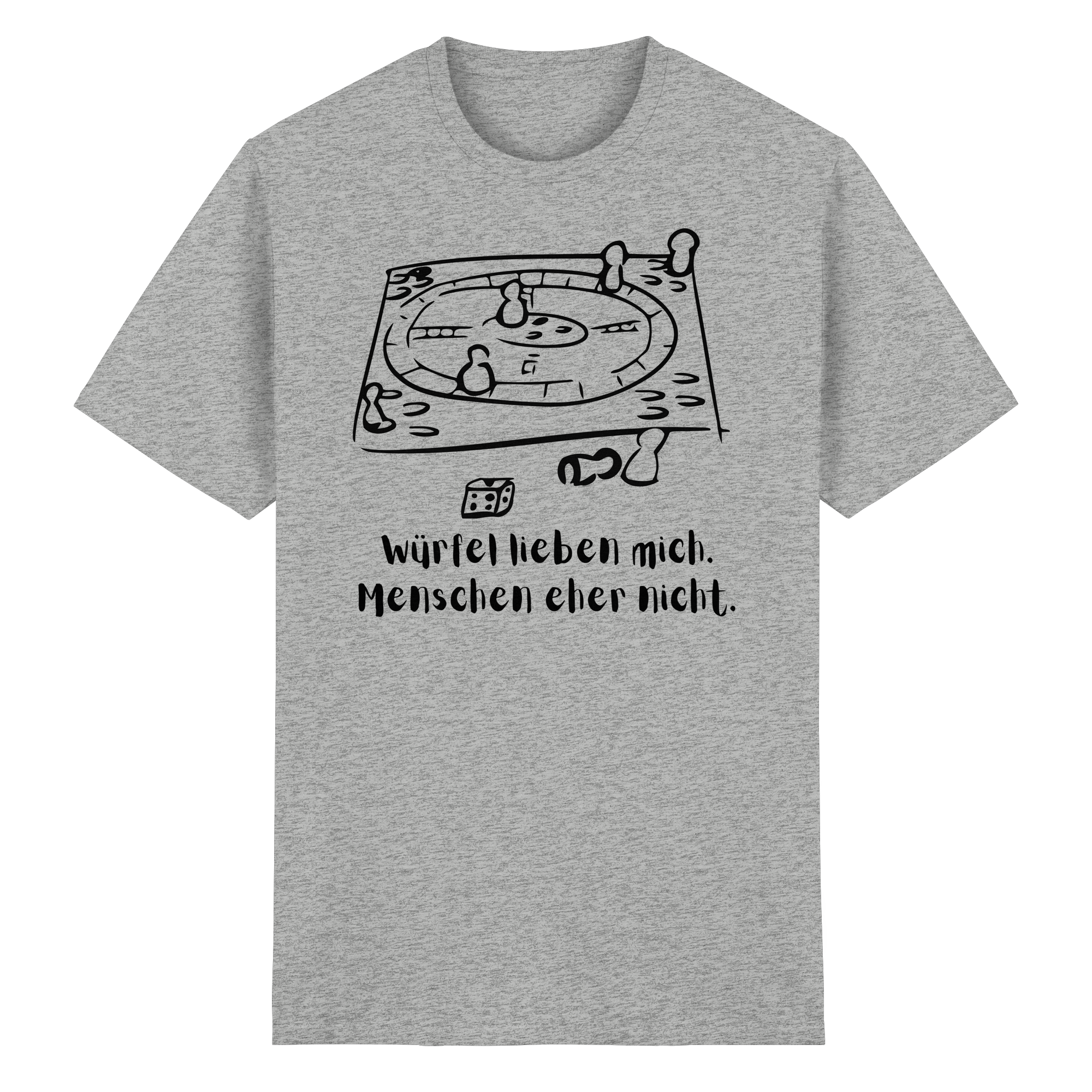 Würfel lieben mich. Menschen eher nicht. - Heavy Cotton T-Shirt