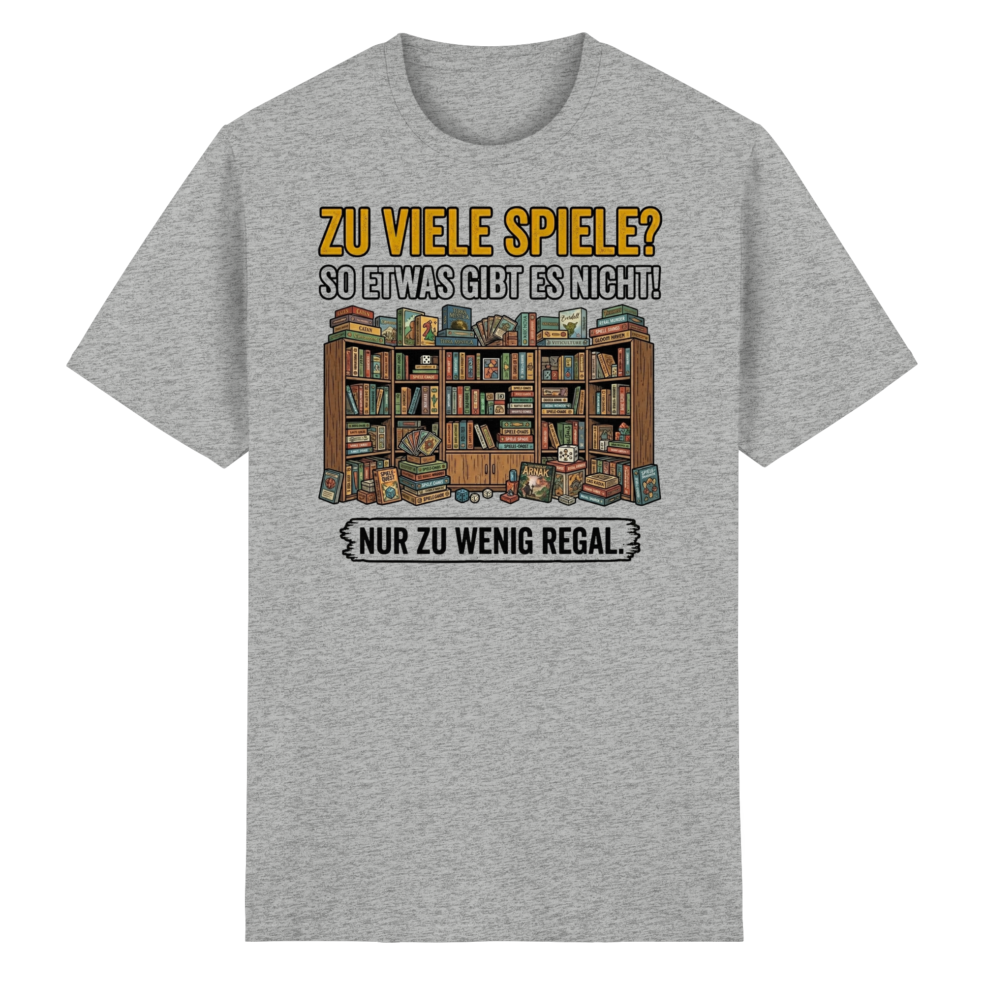 Zu viele Spiele? Zu wenig Regal.  - Heavy Cotton T-Shirt
