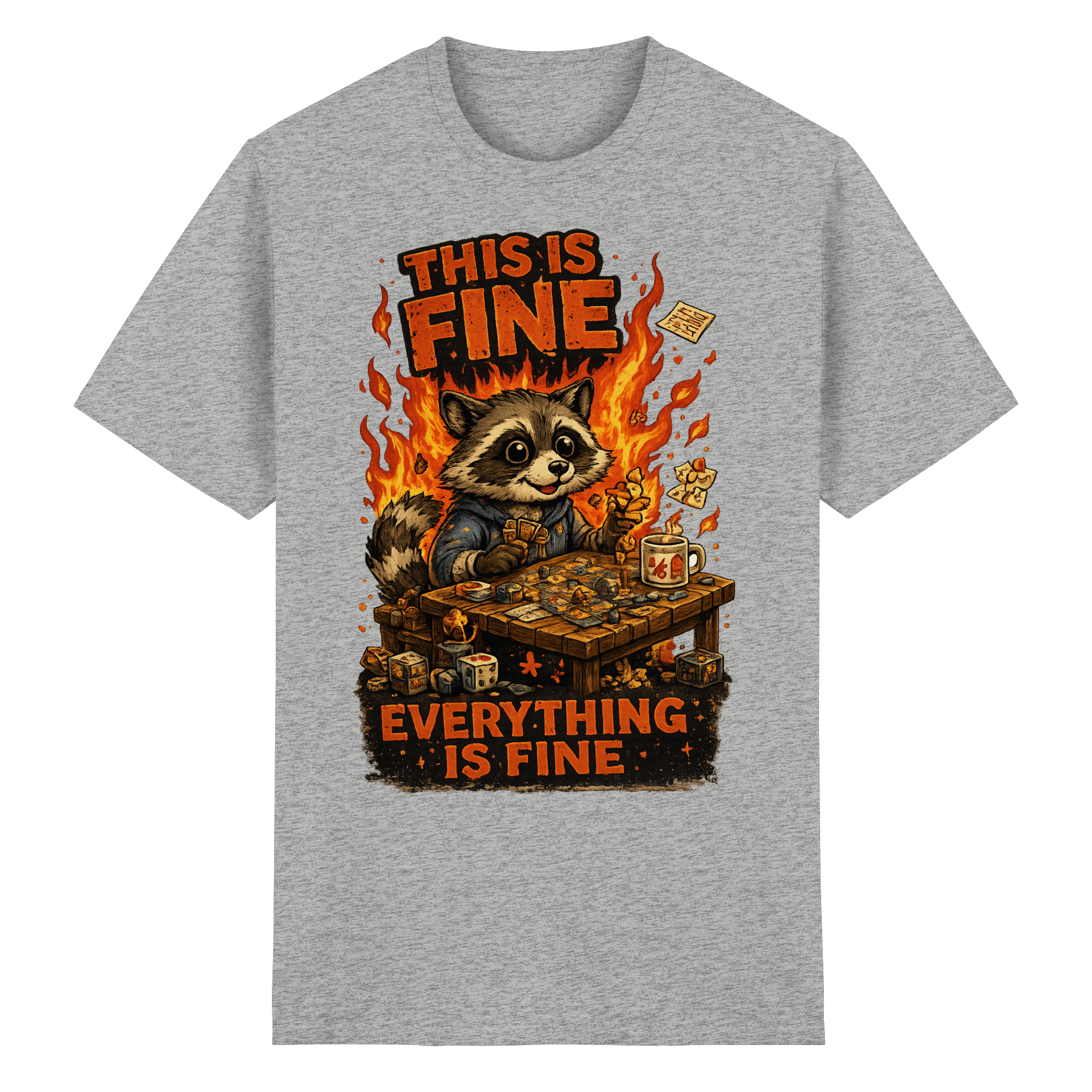 This Is Fine Club! - Heavy Cotton T-Shirt