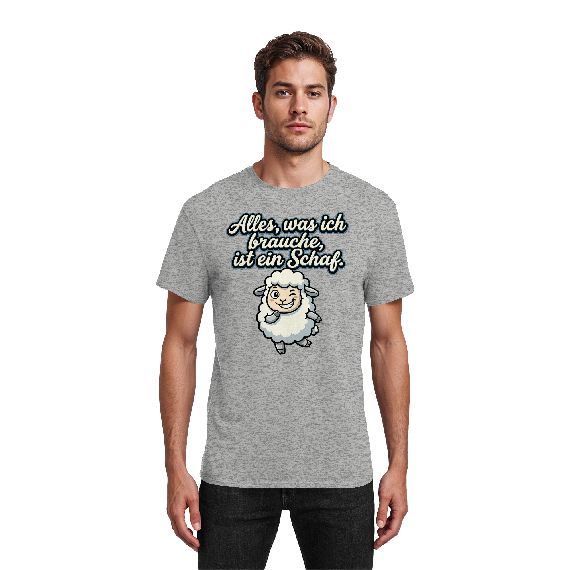 Alles, was ich brauche, ist ein Schaf!  - Heavy Cotton T-Shirt