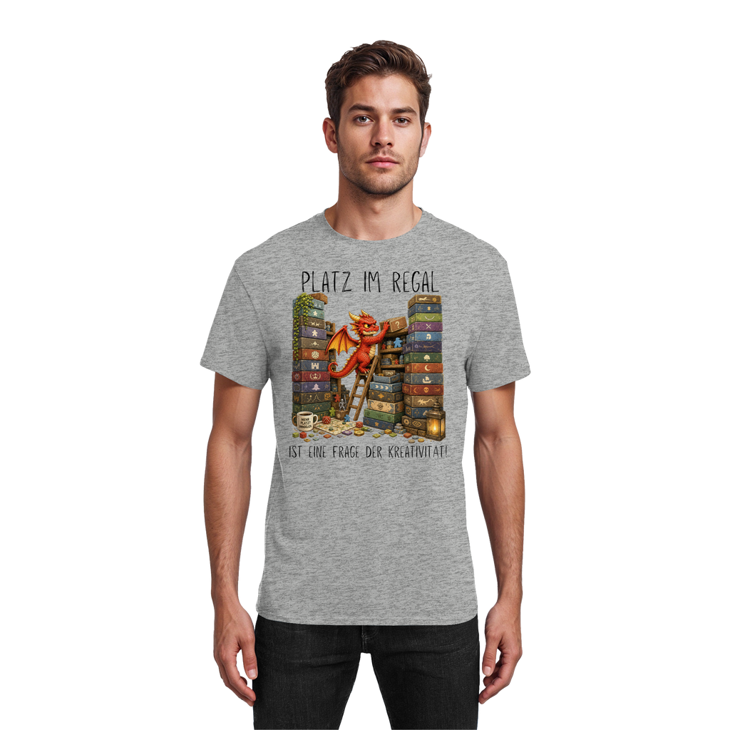 Platz im Regal ist eine Frage der Kreativität. - Heavy Cotton T-Shirt