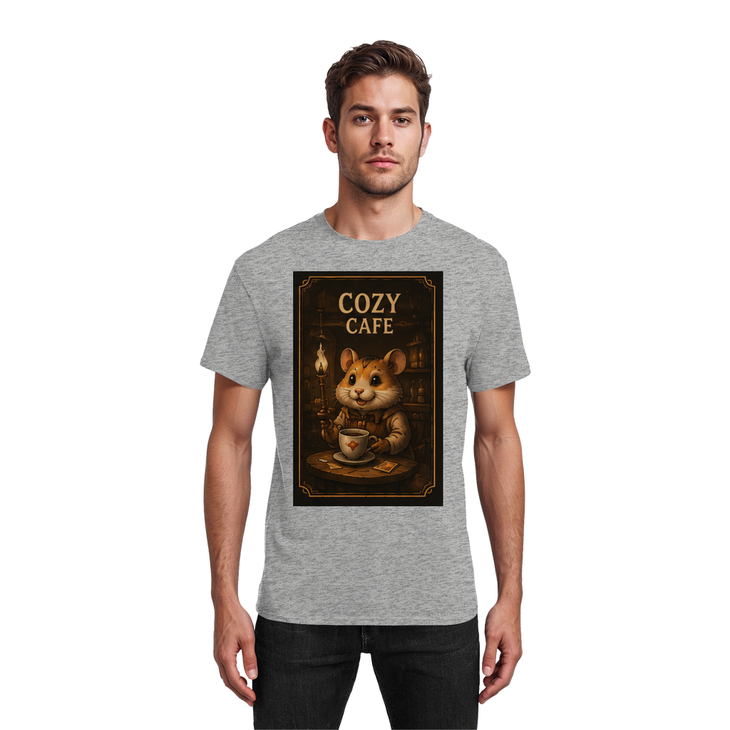 Cozy Café - Heavy Cotton T-Shirt