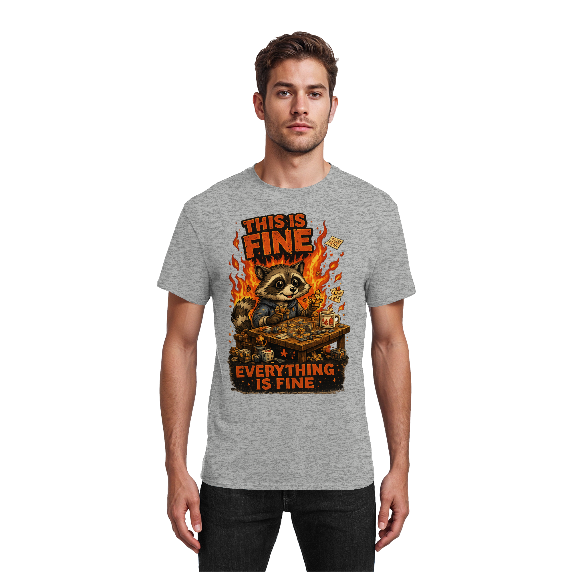 This Is Fine Club! - Heavy Cotton T-Shirt