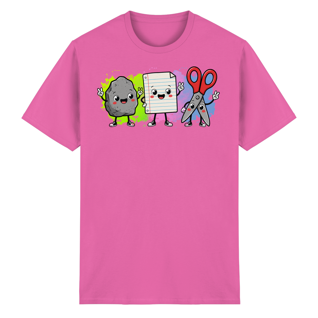 Stein schlägt Schere schlägt Papier! - Heavy Cotton T-Shirt