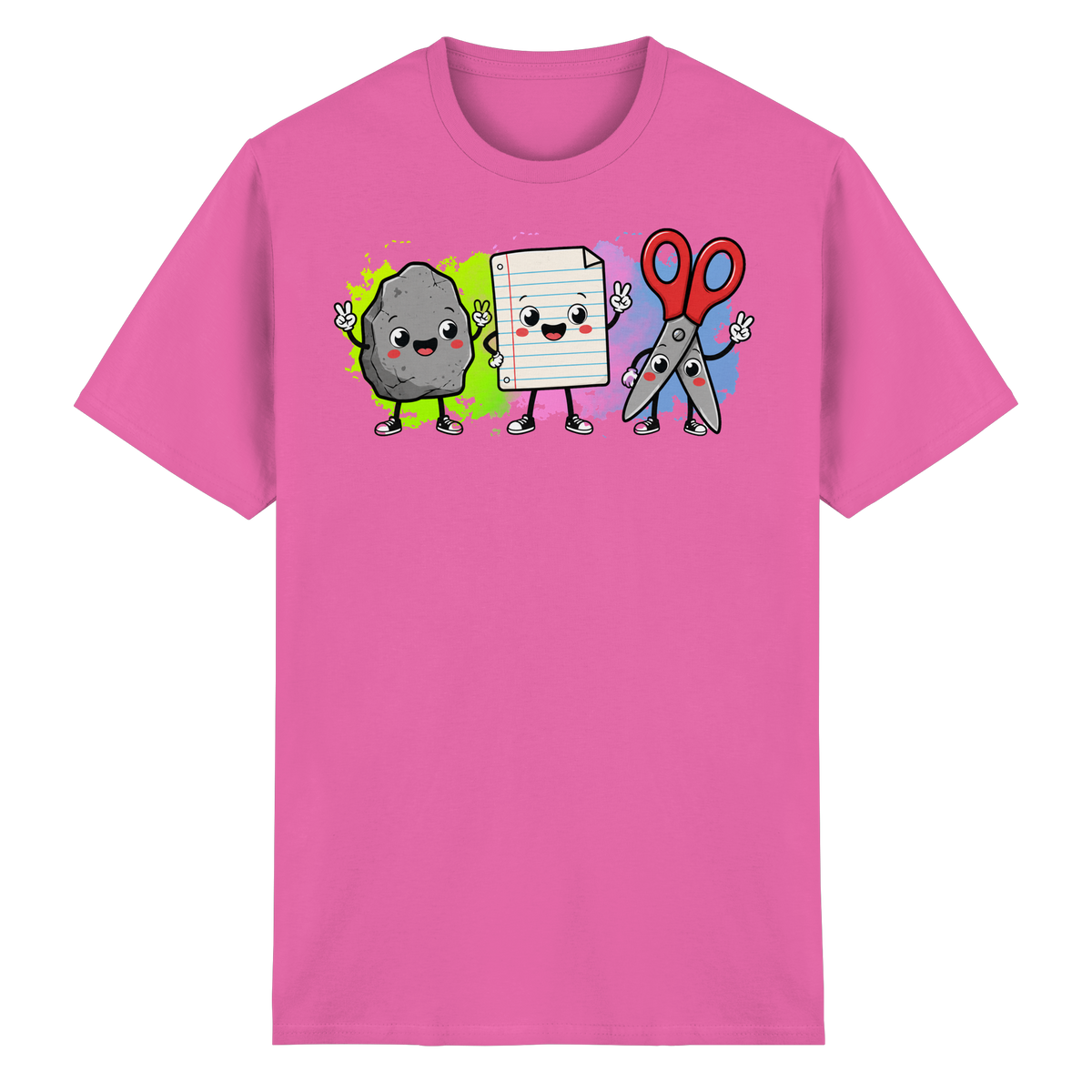 Stein schlägt Schere schlägt Papier! - Heavy Cotton T-Shirt
