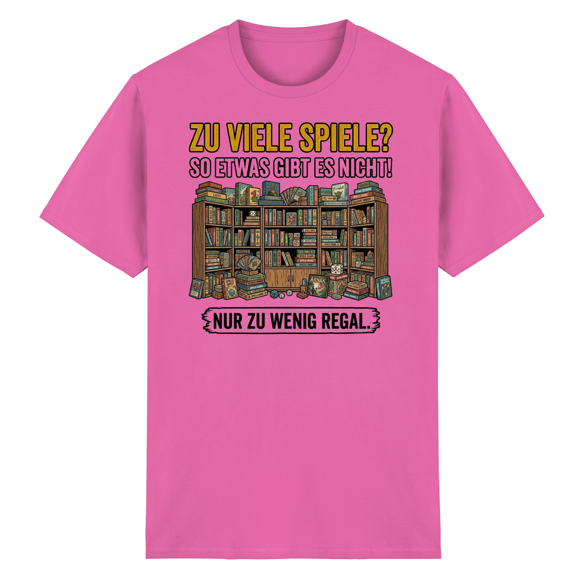 Zu viele Spiele? Zu wenig Regal.  - Heavy Cotton T-Shirt