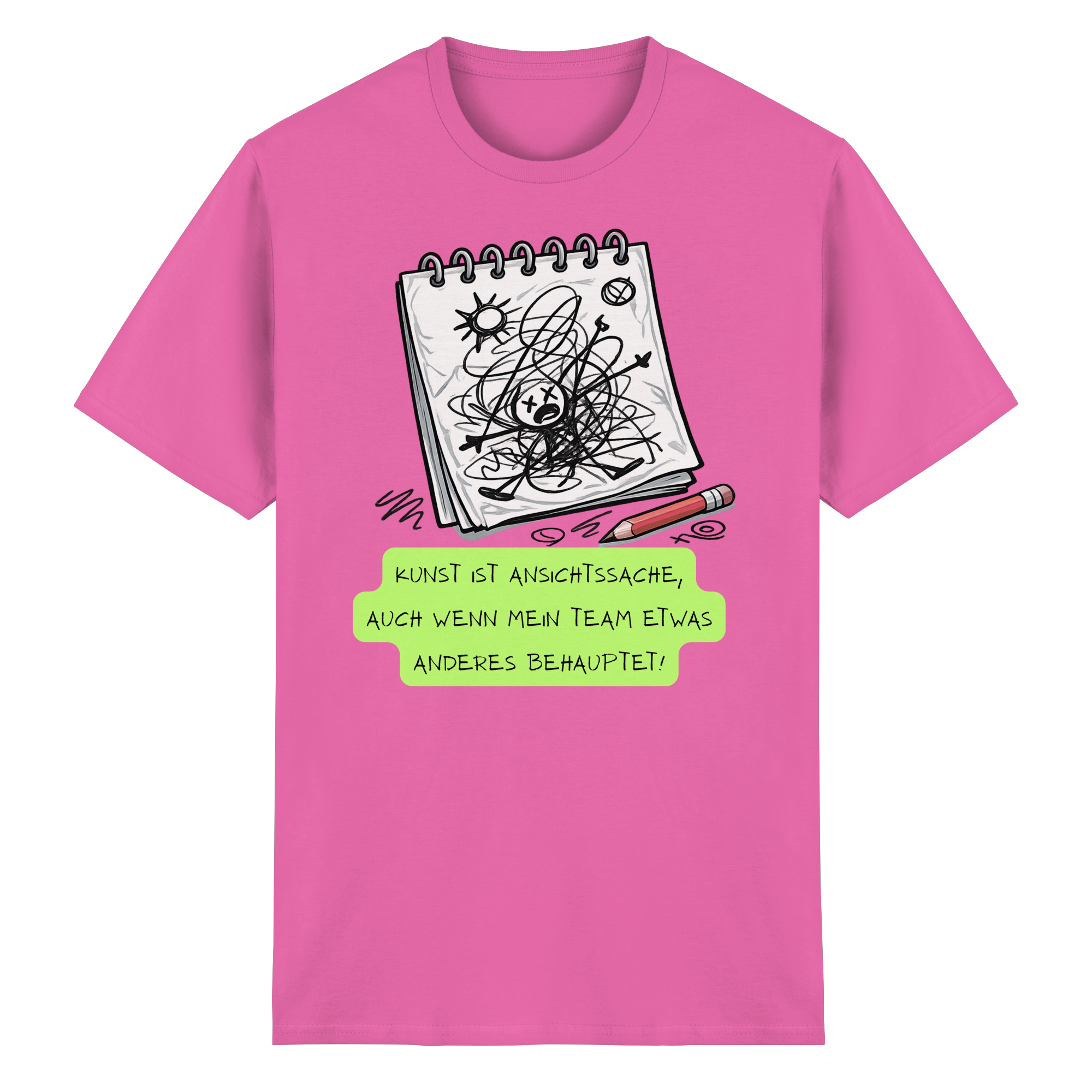 Kunst ist Ansichtssache - Heavy Cotton T-Shirt