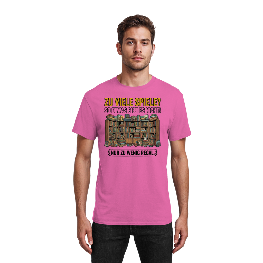 Zu viele Spiele? Zu wenig Regal.  - Heavy Cotton T-Shirt