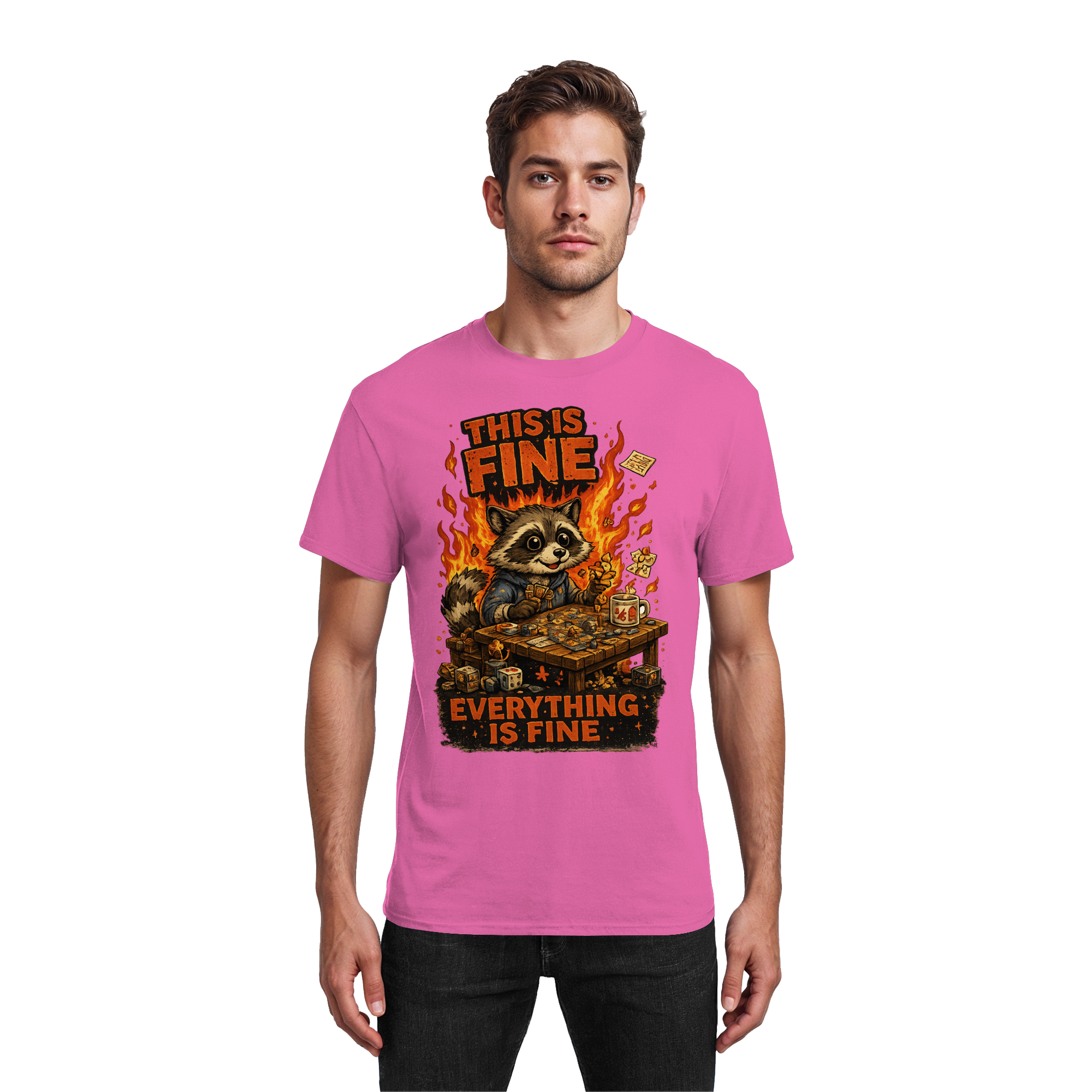 This Is Fine Club! - Heavy Cotton T-Shirt