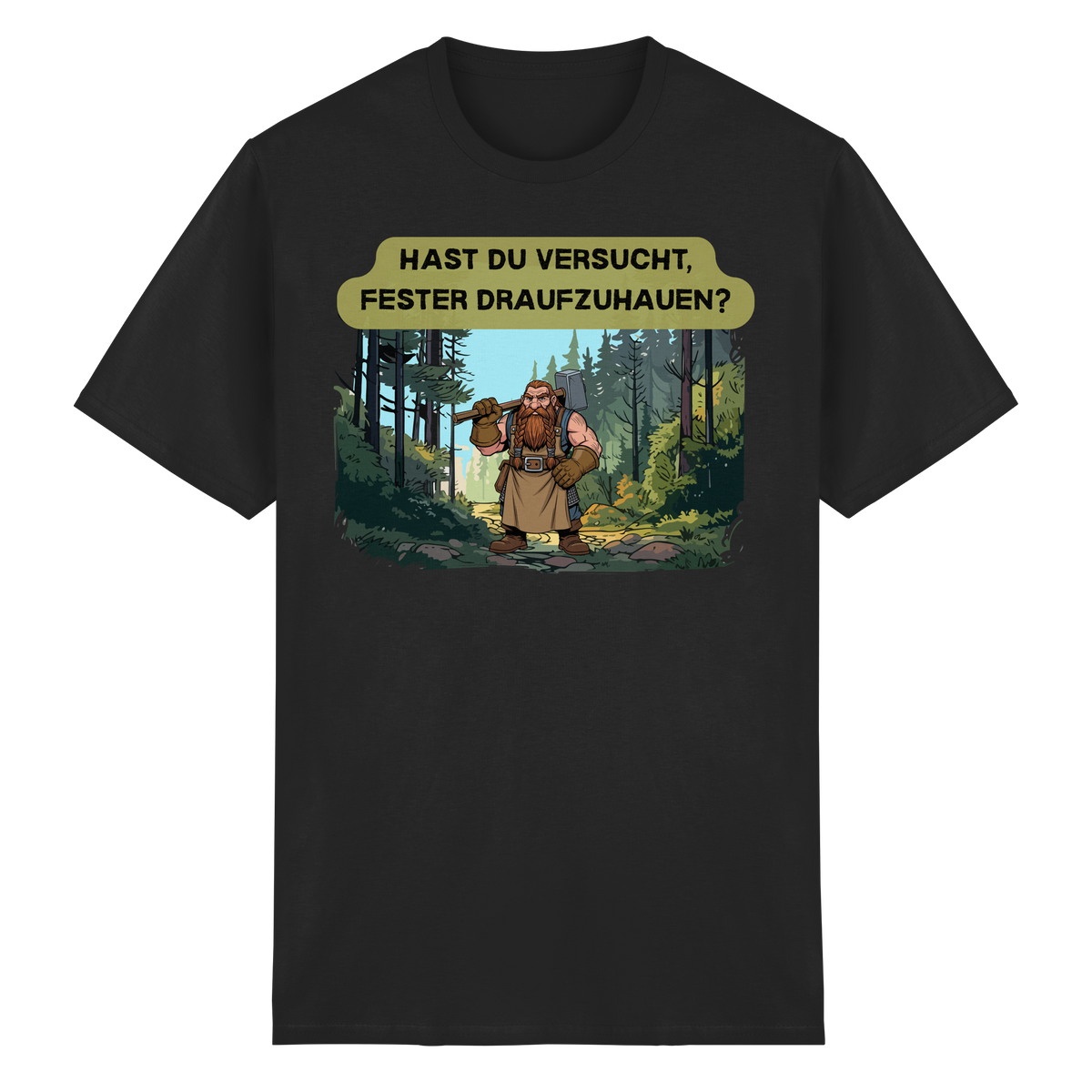 Hast du versucht, fester draufzuhauen? - Heavy Cotton T-Shirt