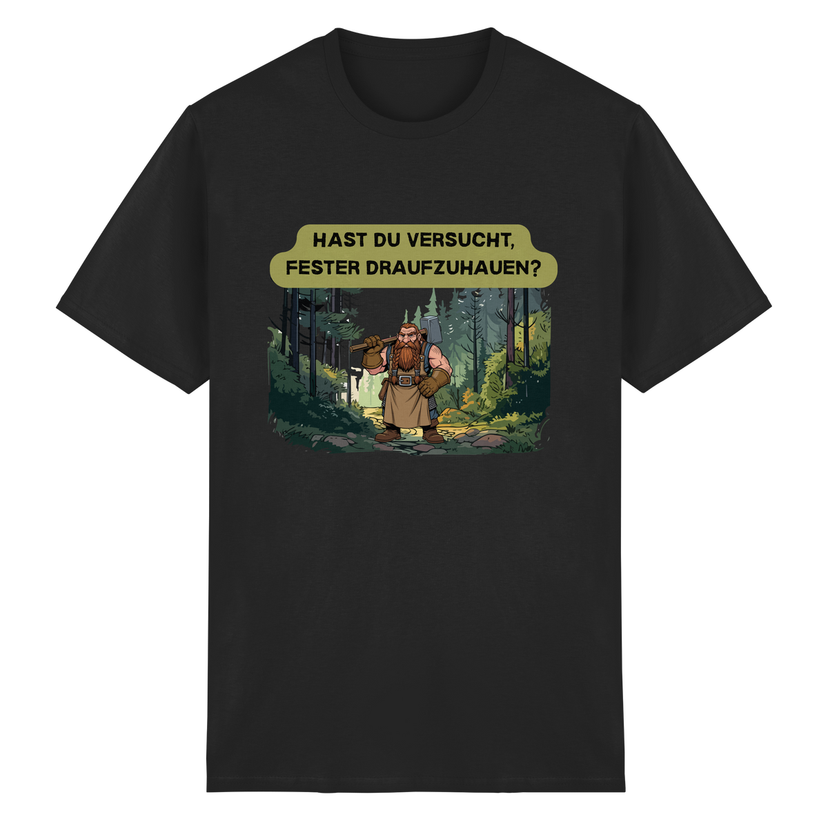 Hast du versucht, fester draufzuhauen? - Heavy Cotton T-Shirt