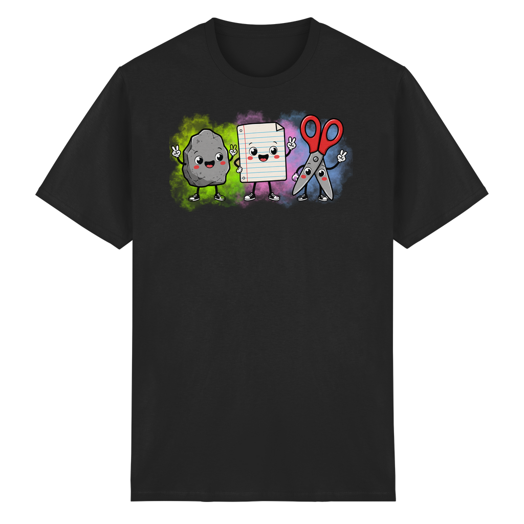 Stein schlägt Schere schlägt Papier! - Heavy Cotton T-Shirt