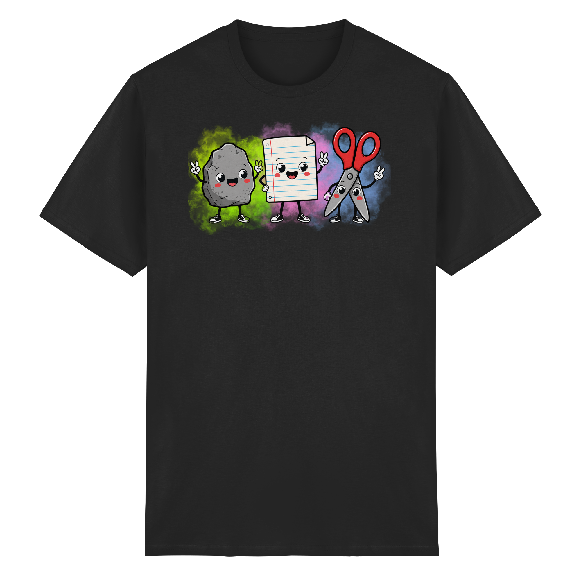 Stein schlägt Schere schlägt Papier! - Heavy Cotton T-Shirt