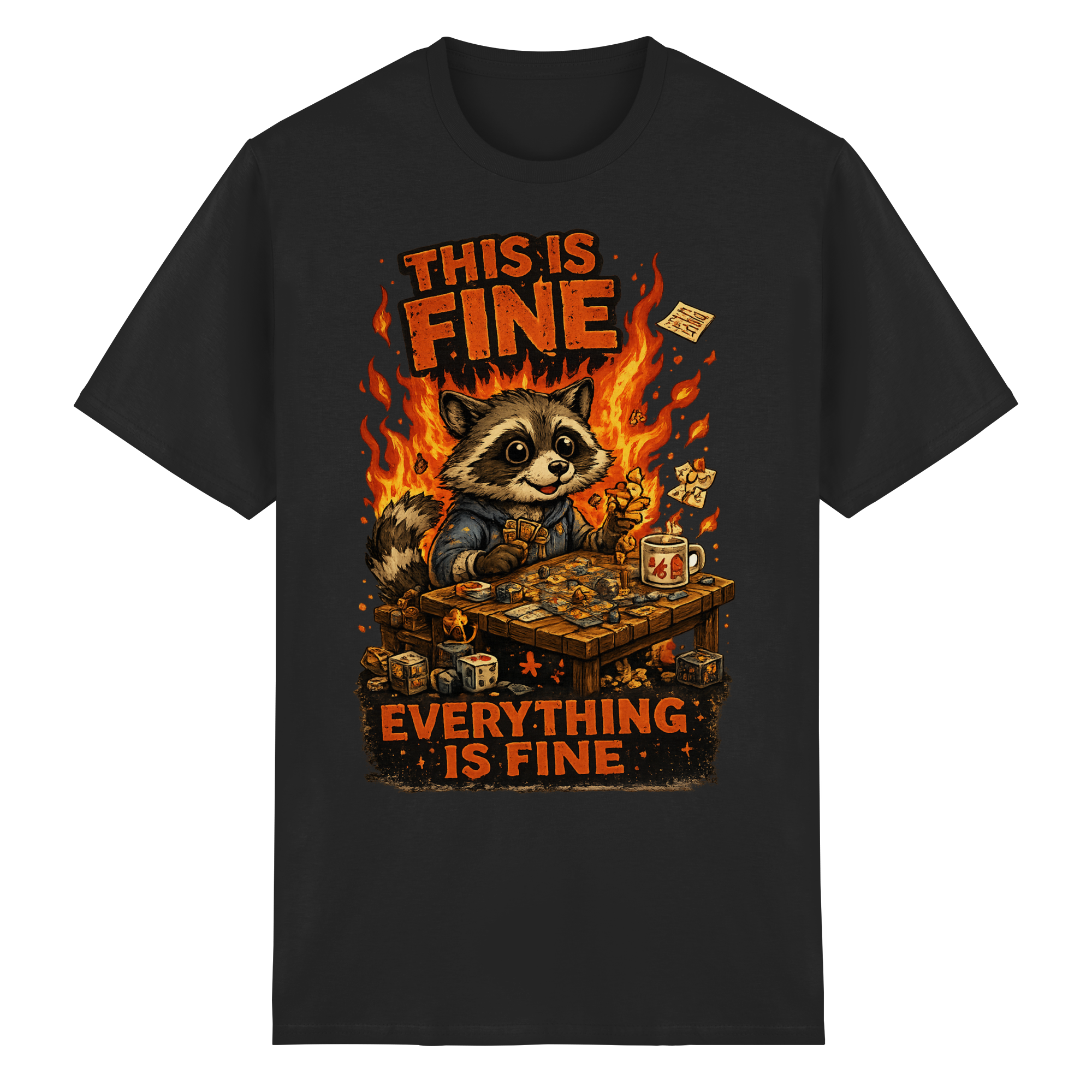This Is Fine Club! - Heavy Cotton T-Shirt