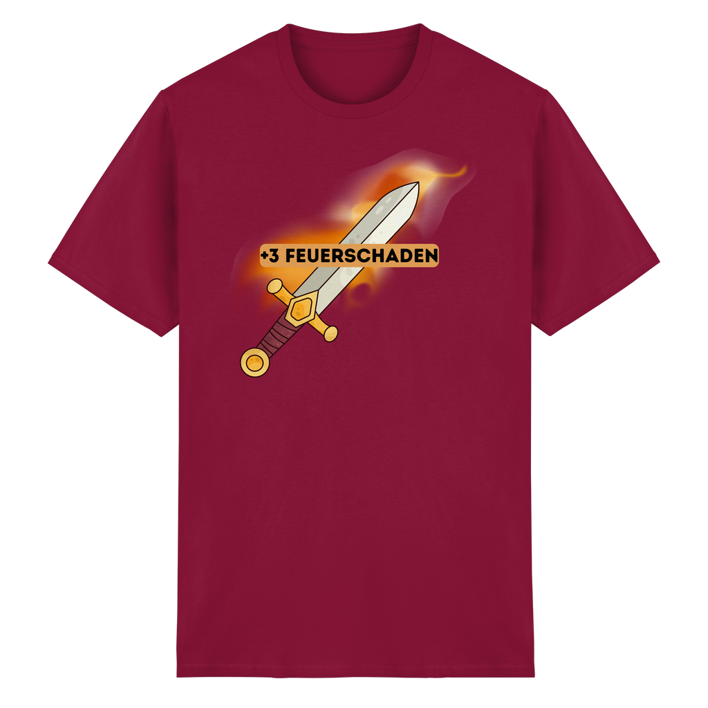+3 Feuerschaden - Heavy Cotton T-Shirt