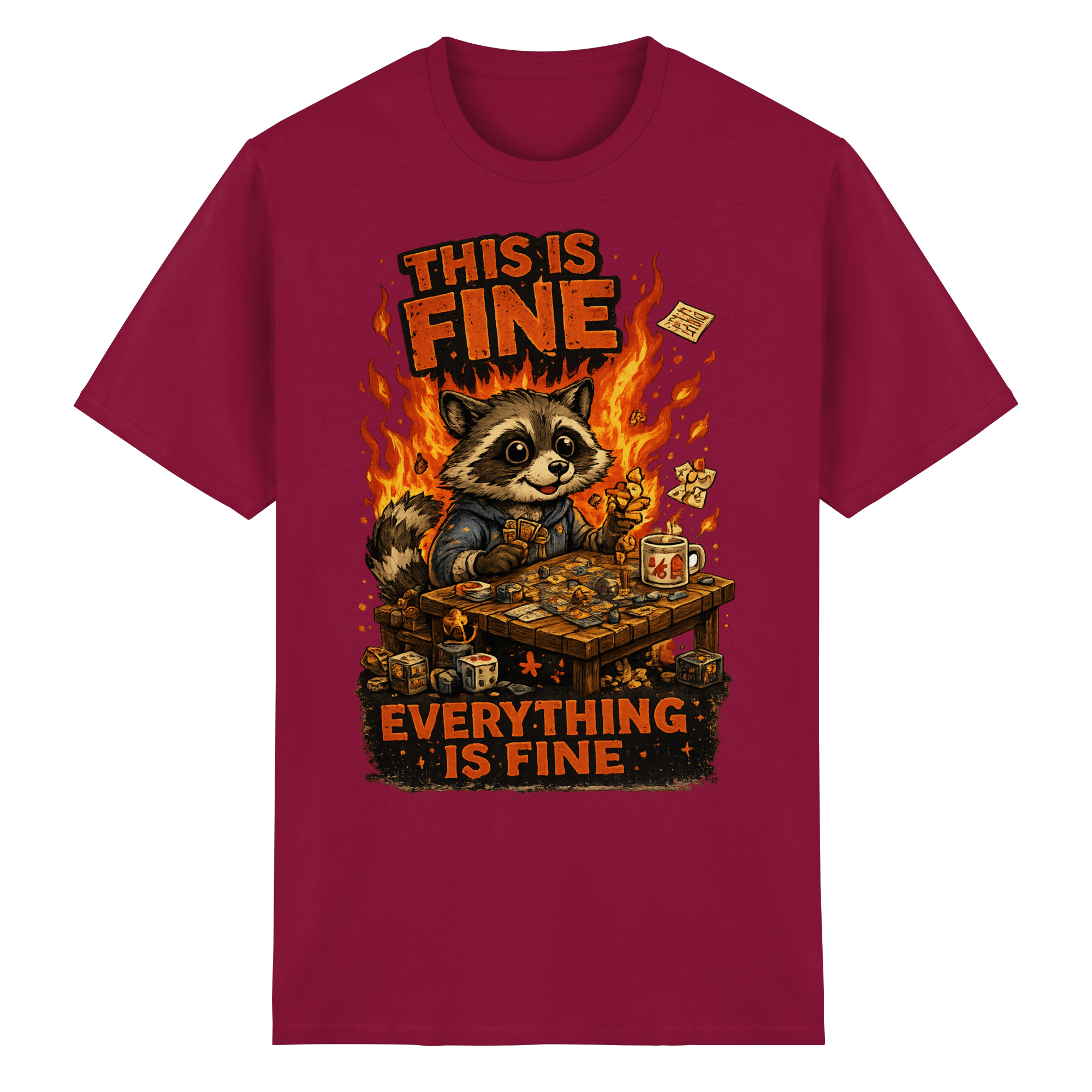 This Is Fine Club! - Heavy Cotton T-Shirt