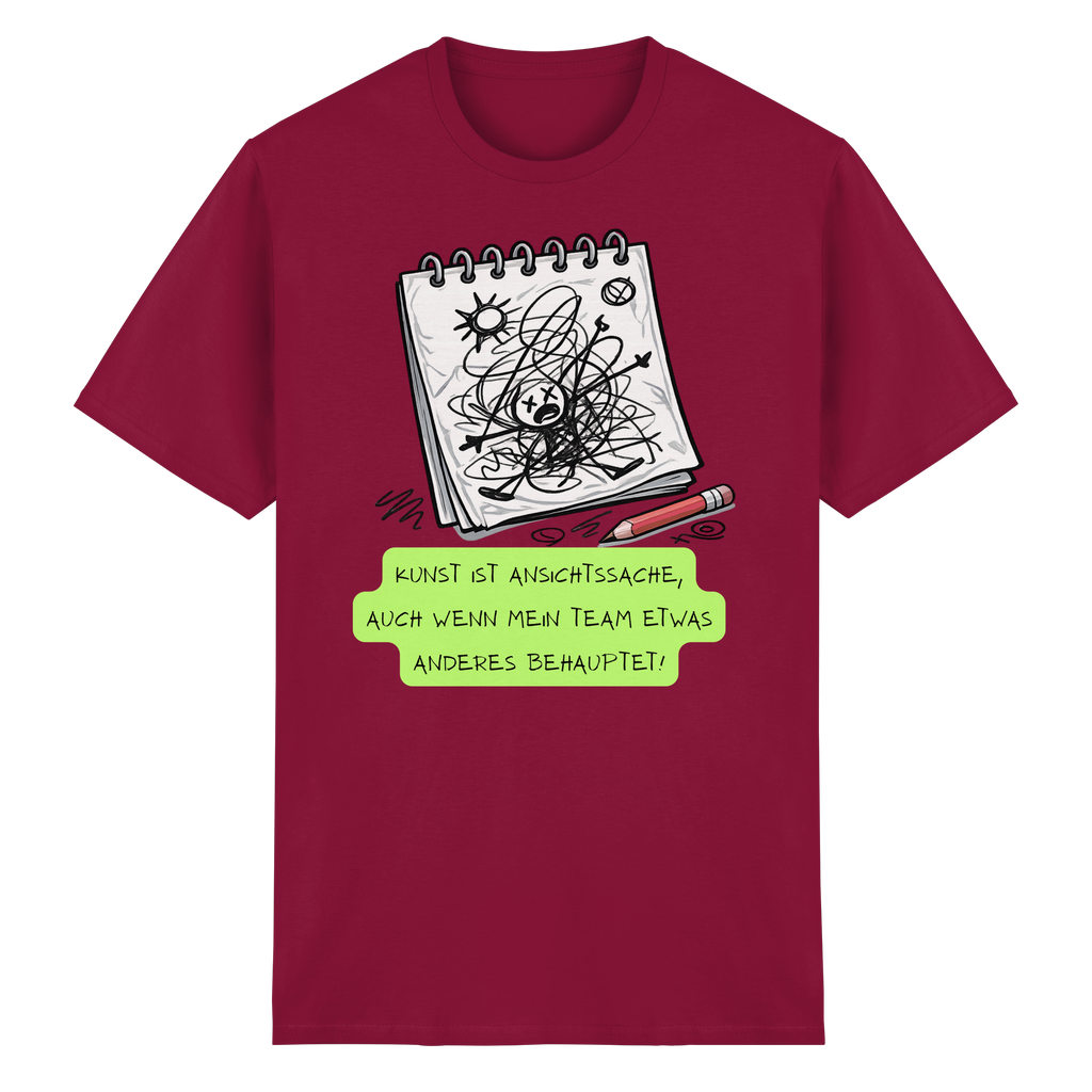 Kunst ist Ansichtssache - Heavy Cotton T-Shirt
