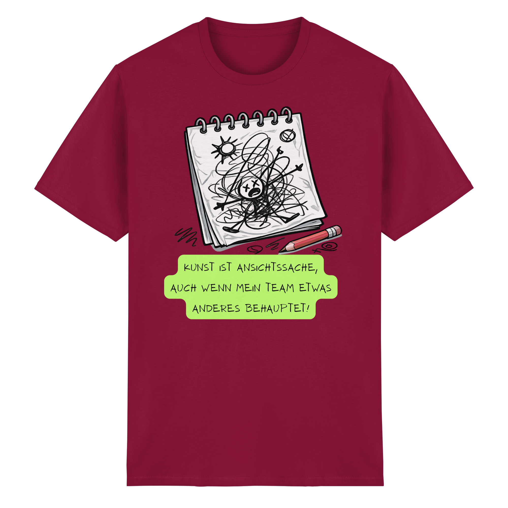 Kunst ist Ansichtssache - Heavy Cotton T-Shirt