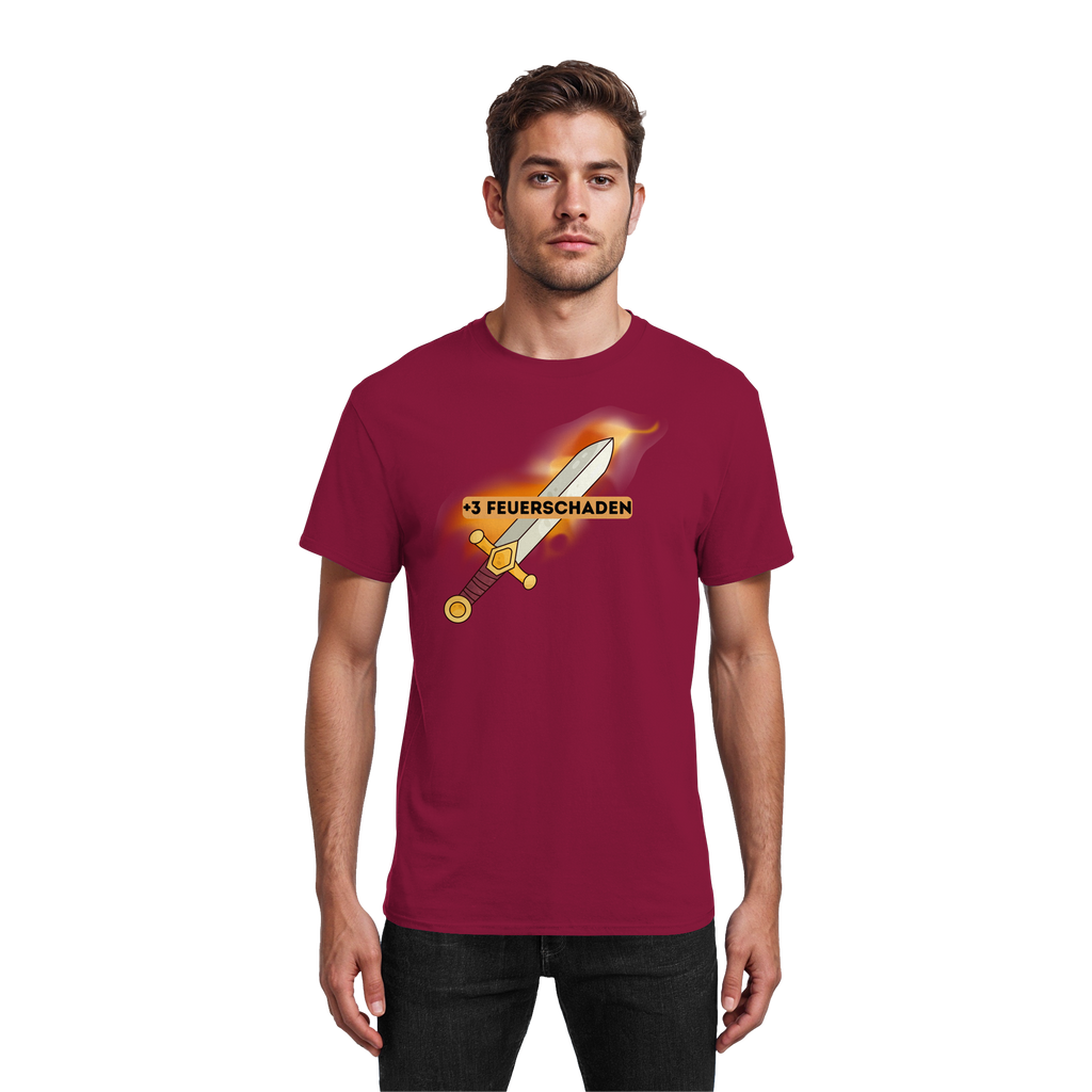 +3 Feuerschaden - Heavy Cotton T-Shirt