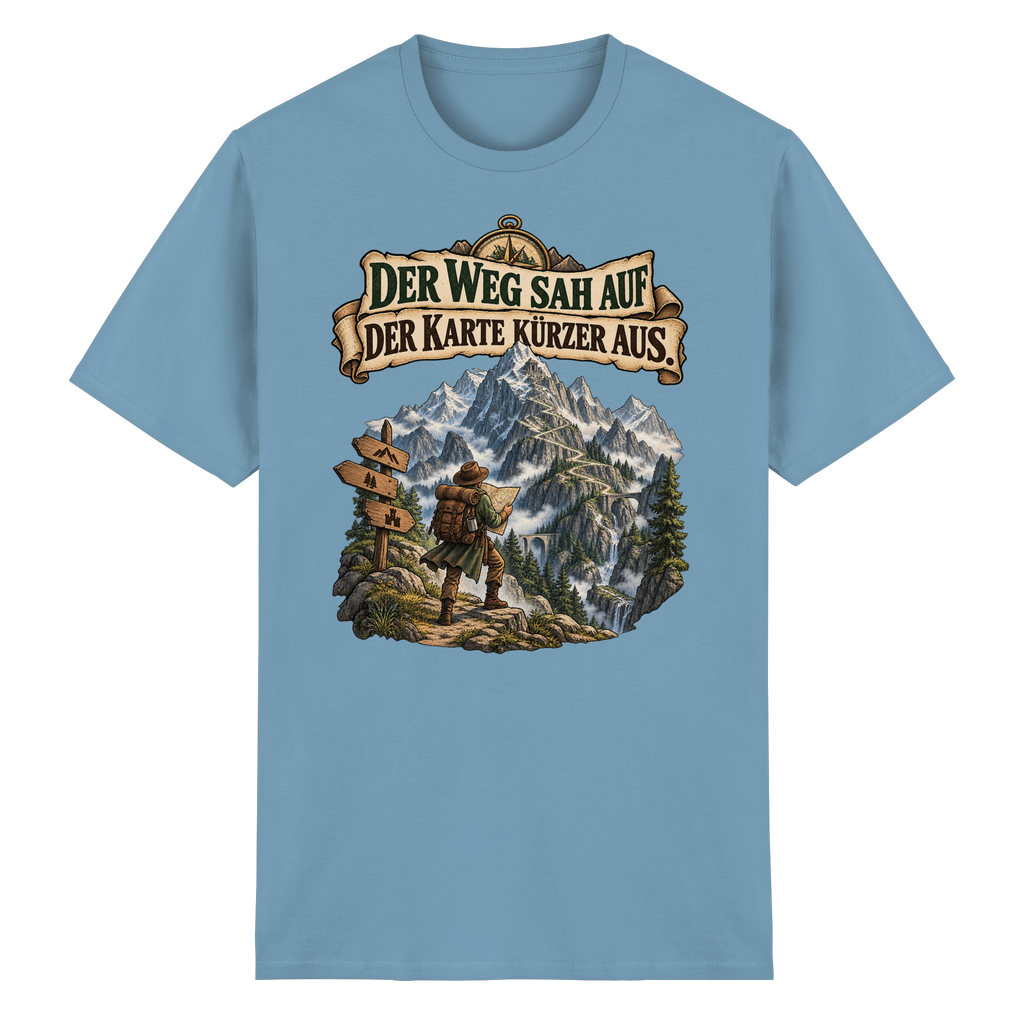 Der Weg sah auf der Karte kürzer aus - Heavy Cotton T-Shirt