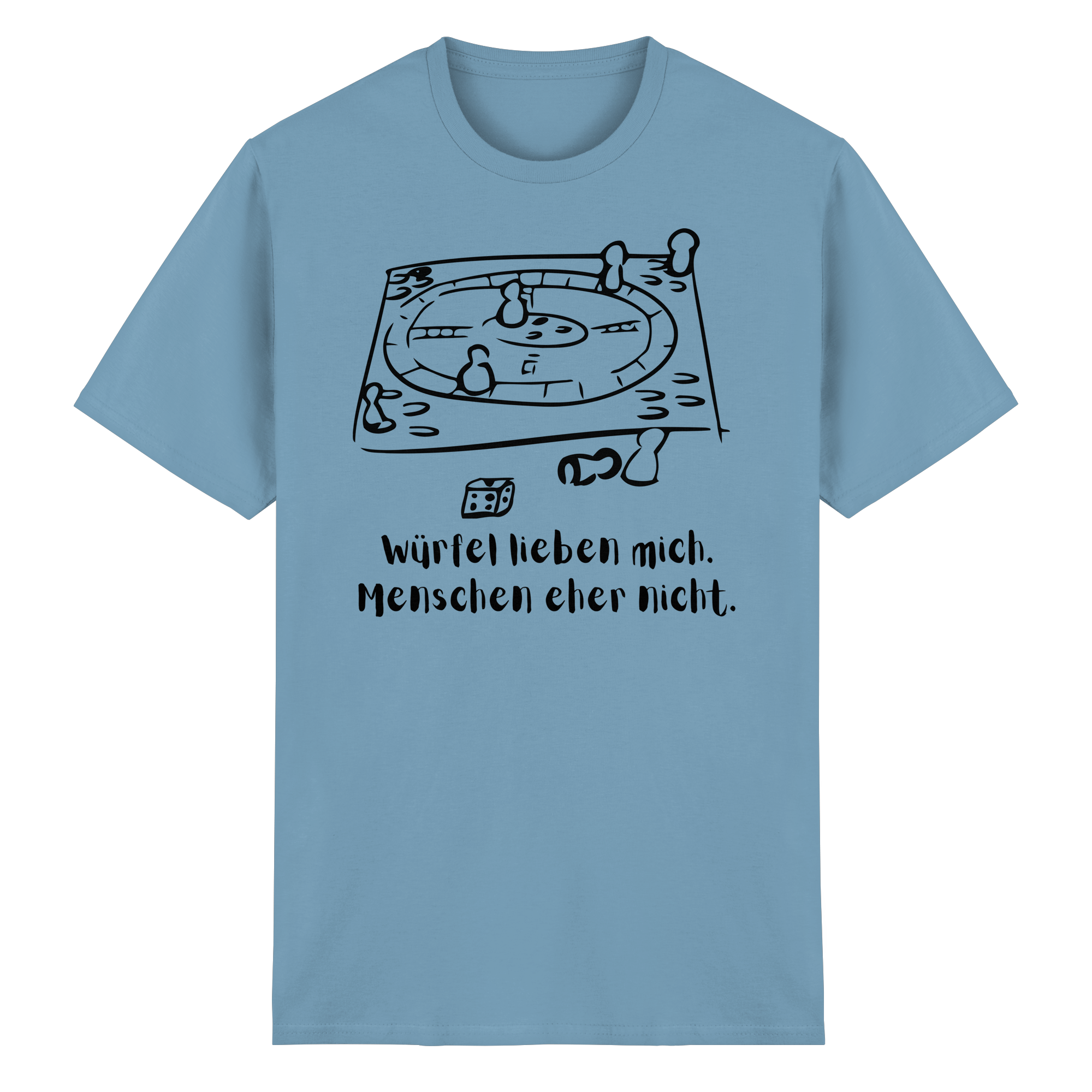 Würfel lieben mich. Menschen eher nicht. - Heavy Cotton T-Shirt