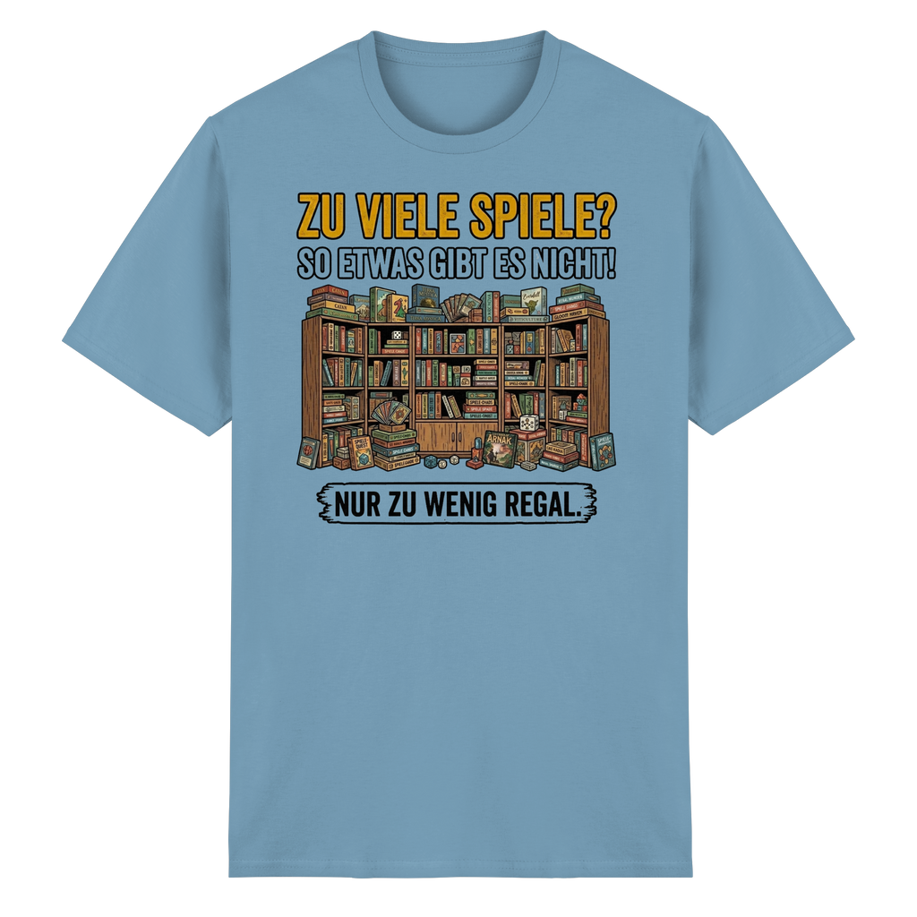 Zu viele Spiele? Zu wenig Regal.  - Heavy Cotton T-Shirt