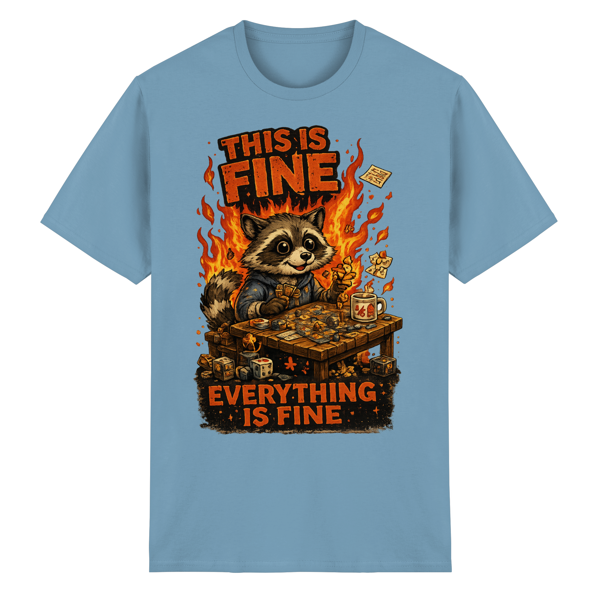 This Is Fine Club! - Heavy Cotton T-Shirt