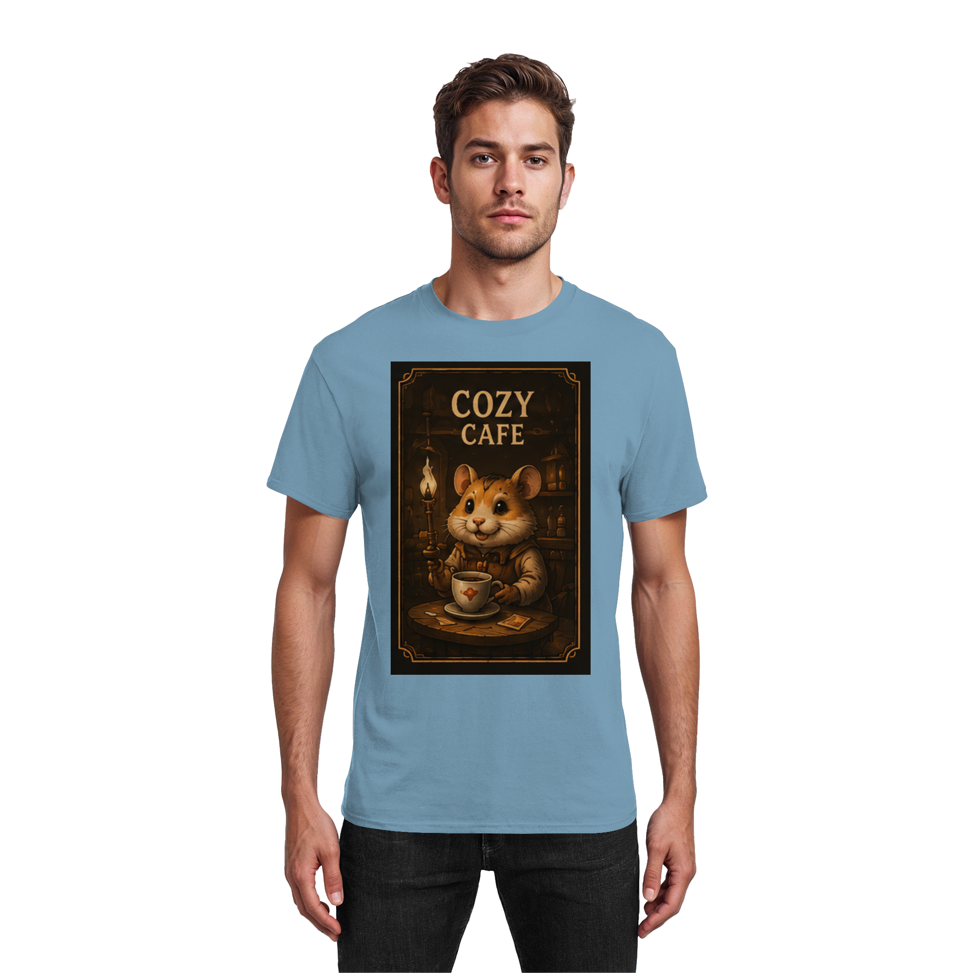 Cozy Café - Heavy Cotton T-Shirt