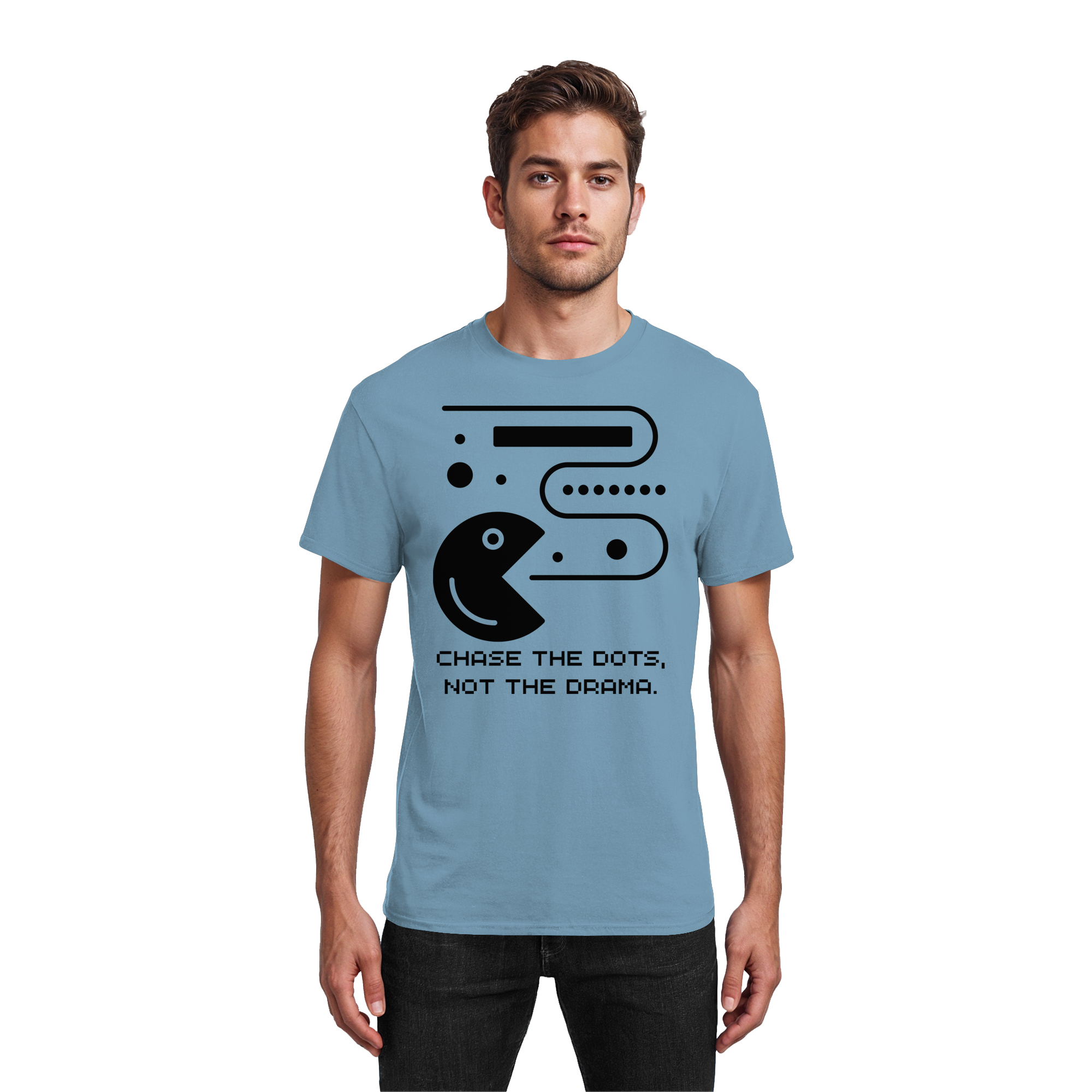 Chase the Dots, Not the Drama - Heavy Cotton T-Shirt