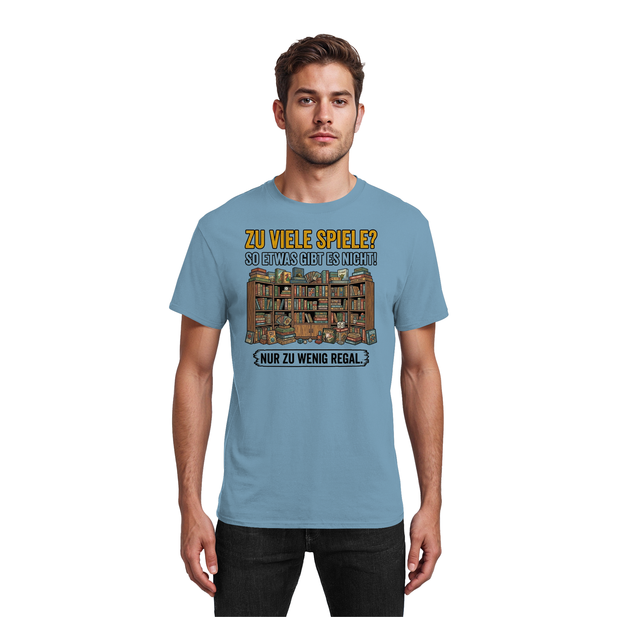 Zu viele Spiele? Zu wenig Regal.  - Heavy Cotton T-Shirt