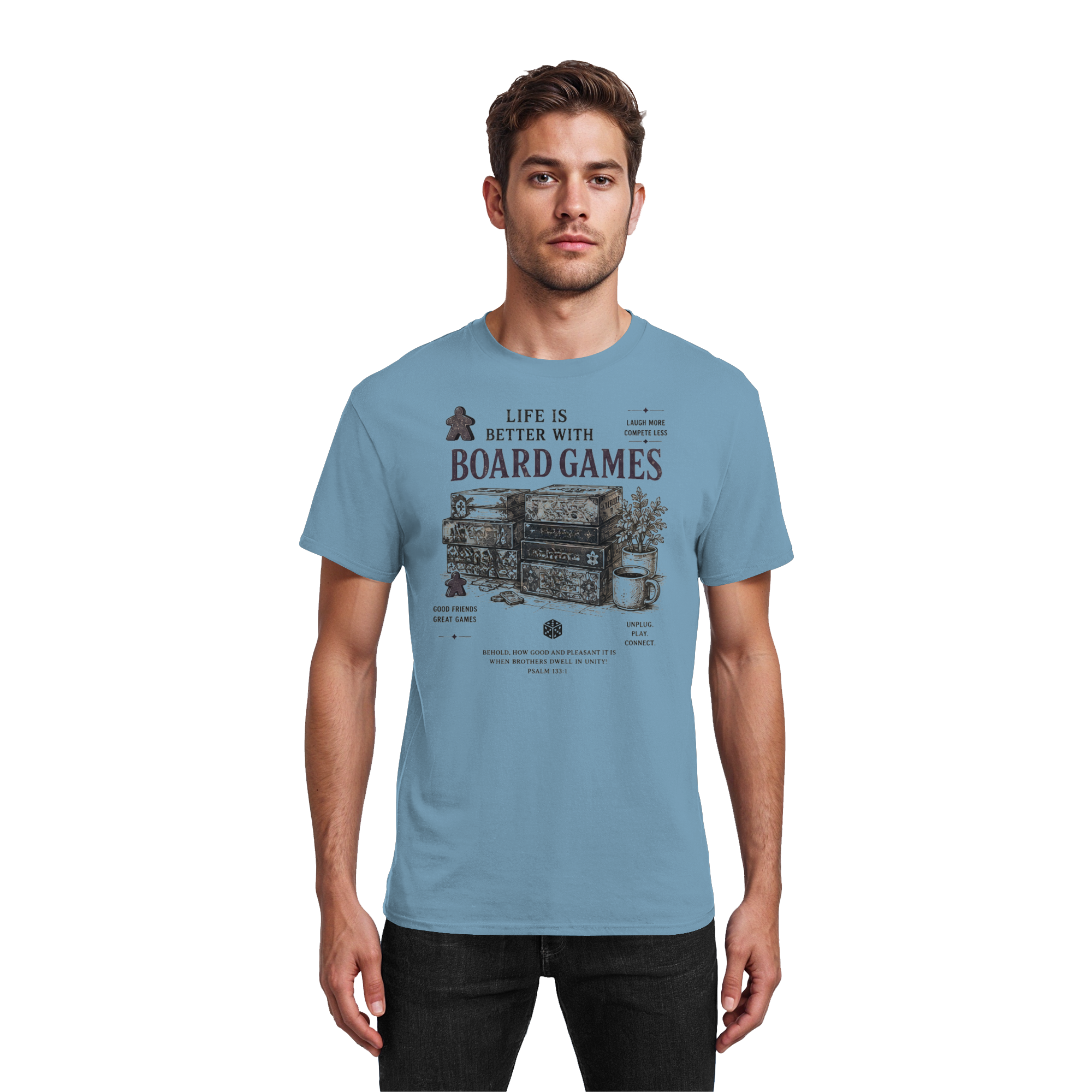 Life Is Better With Board Games - Heavy Cotton T-Shirt