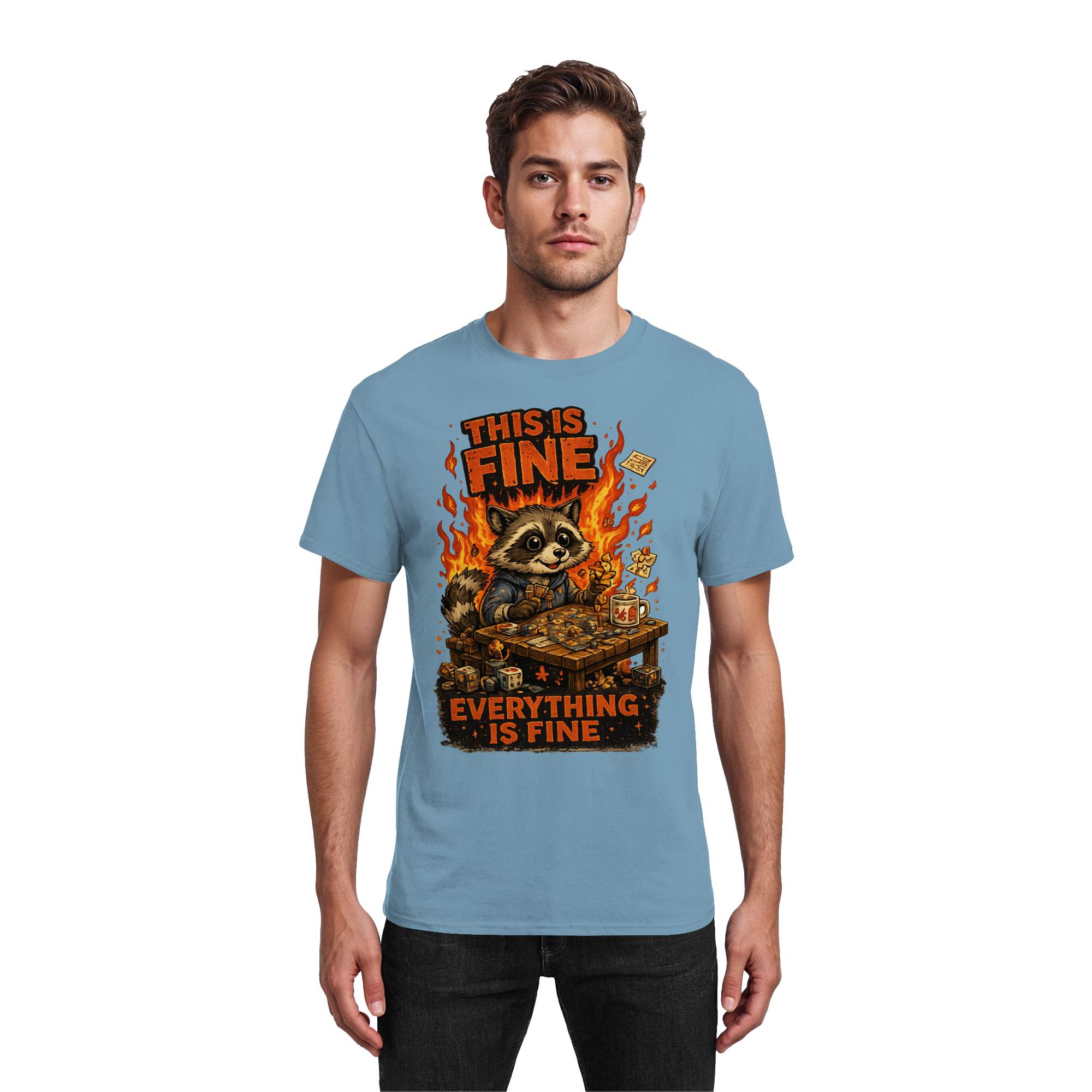 This Is Fine Club! - Heavy Cotton T-Shirt