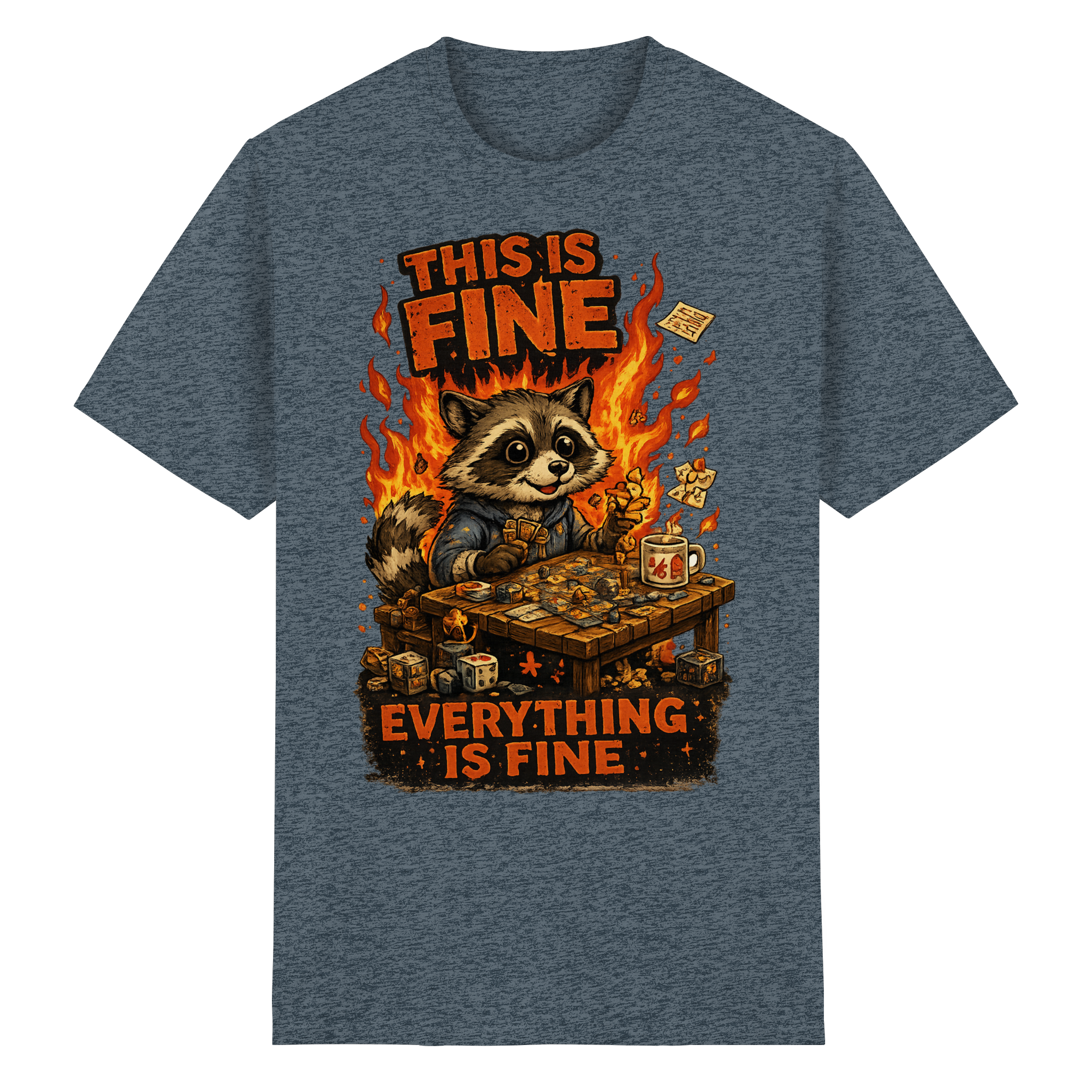This Is Fine Club! - Heavy Cotton T-Shirt