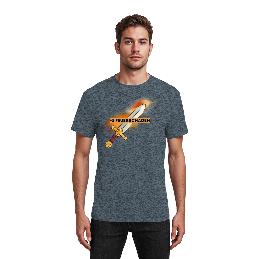 +3 Feuerschaden - Heavy Cotton T-Shirt