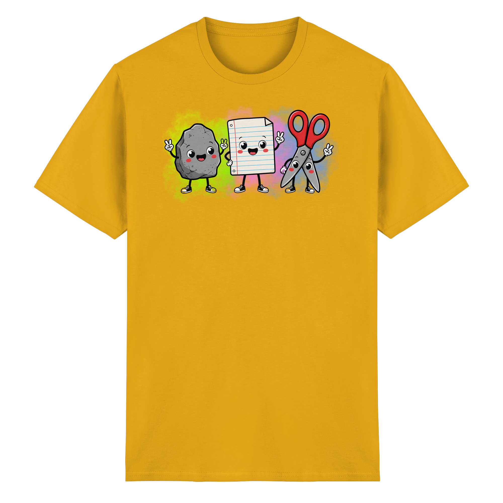 Stein schlägt Schere schlägt Papier! - Heavy Cotton T-Shirt