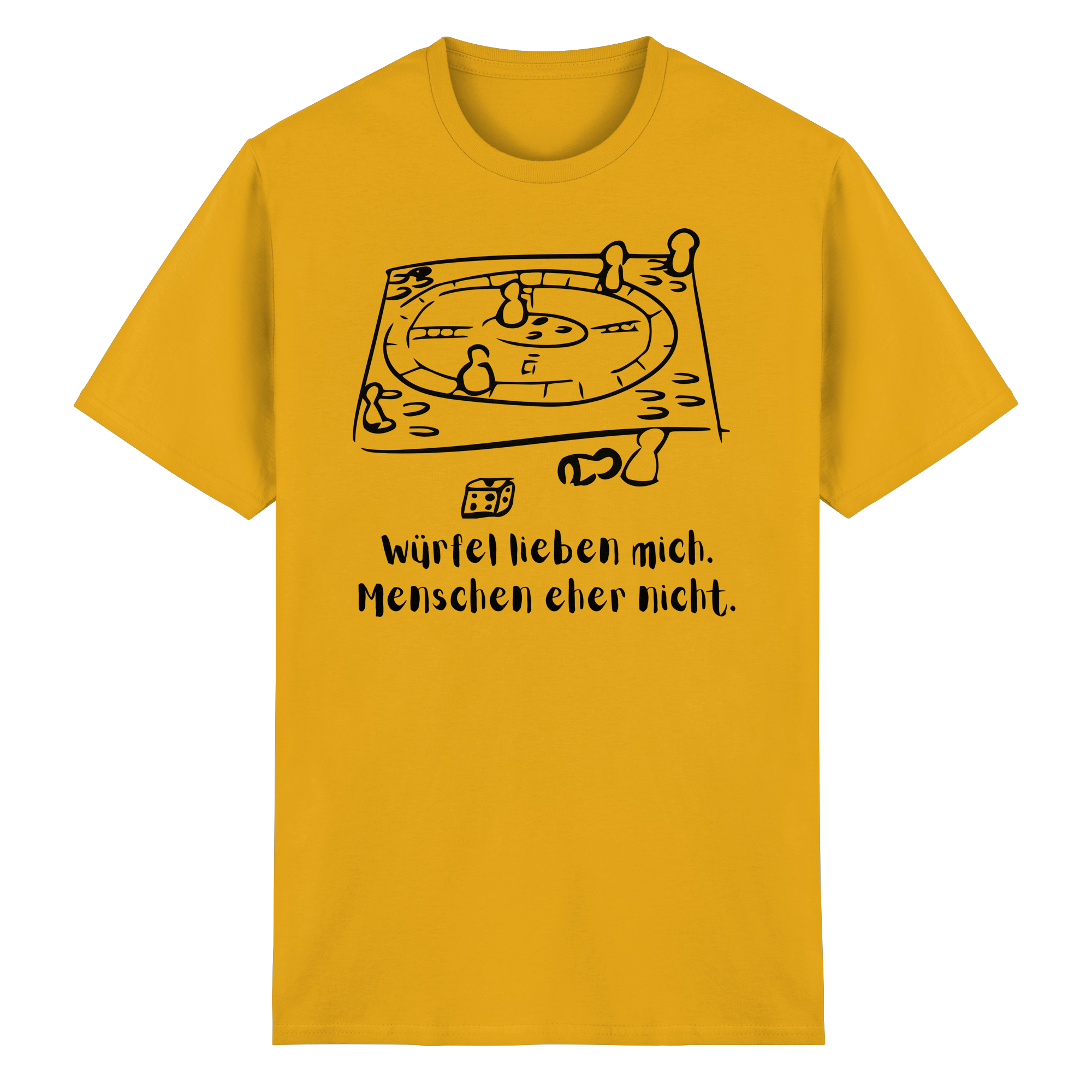 Würfel lieben mich. Menschen eher nicht. - Heavy Cotton T-Shirt