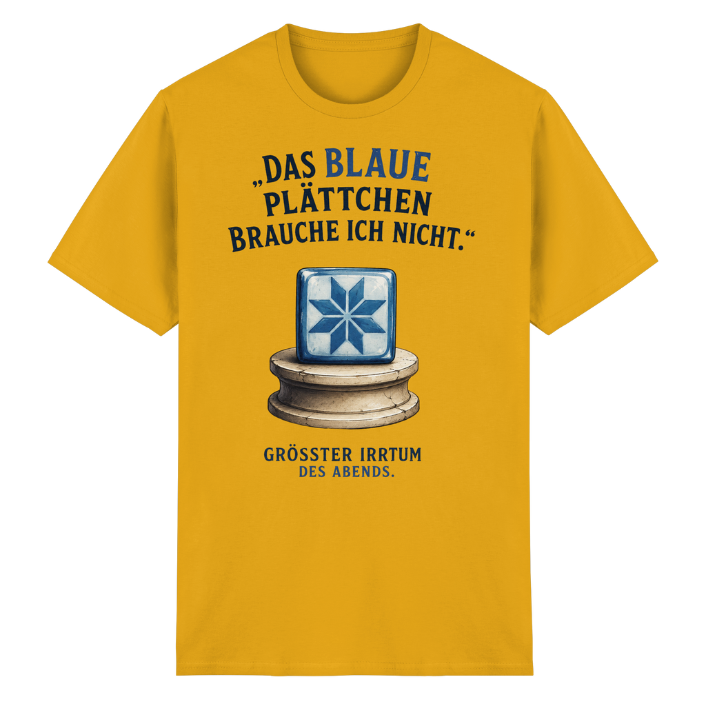 Das blaue Plättchen - Heavy Cotton T-Shirt