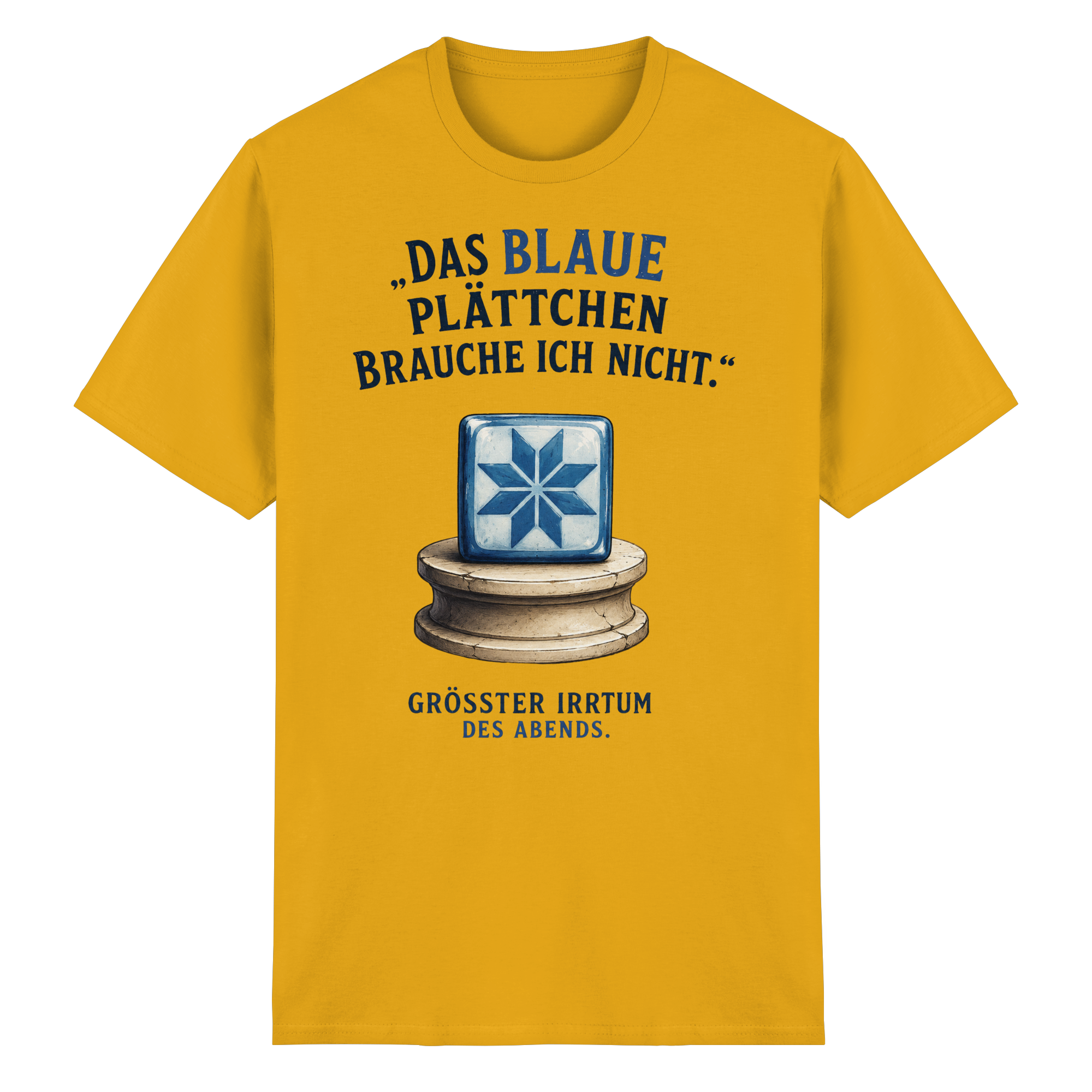 Das blaue Plättchen - Heavy Cotton T-Shirt