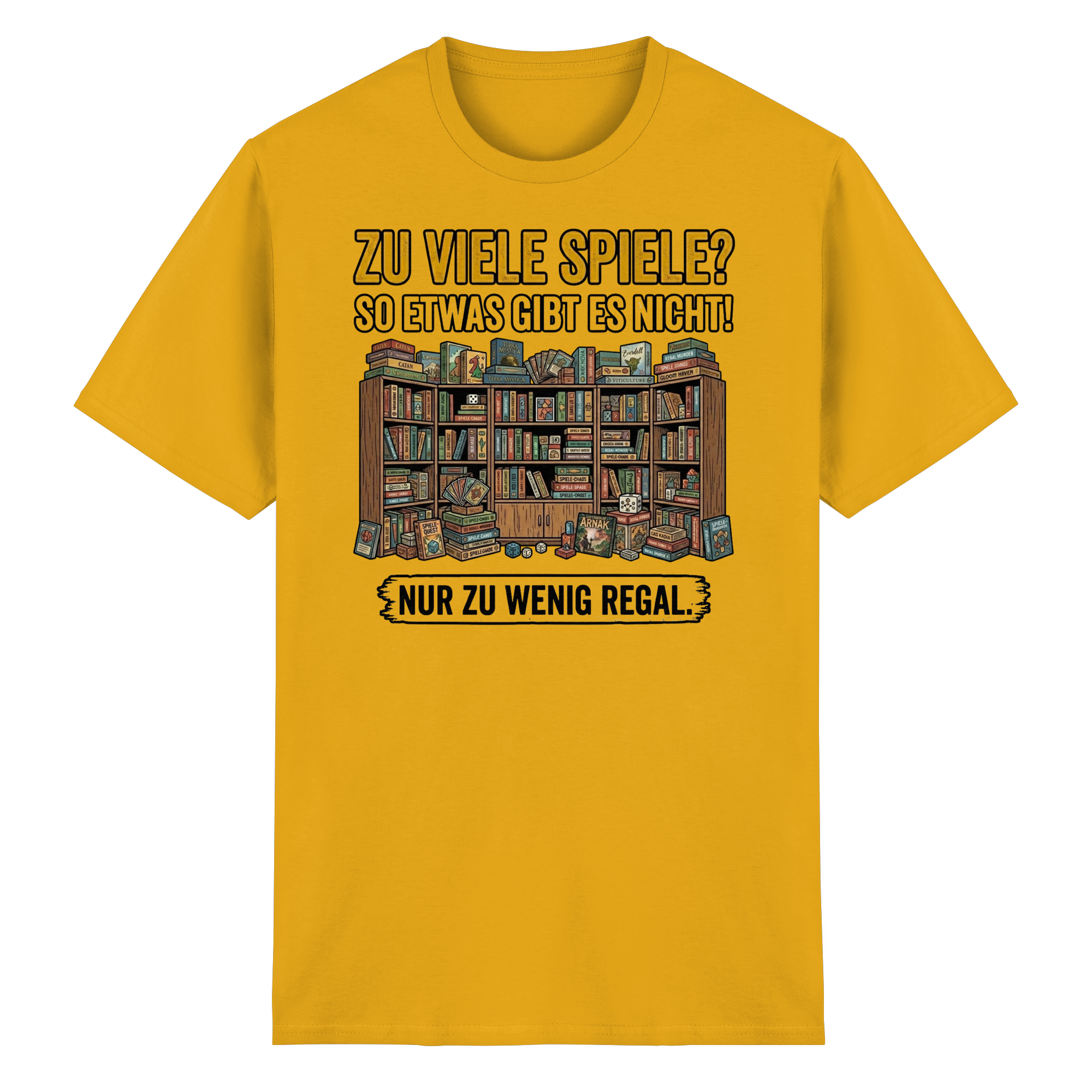 Zu viele Spiele? Zu wenig Regal.  - Heavy Cotton T-Shirt
