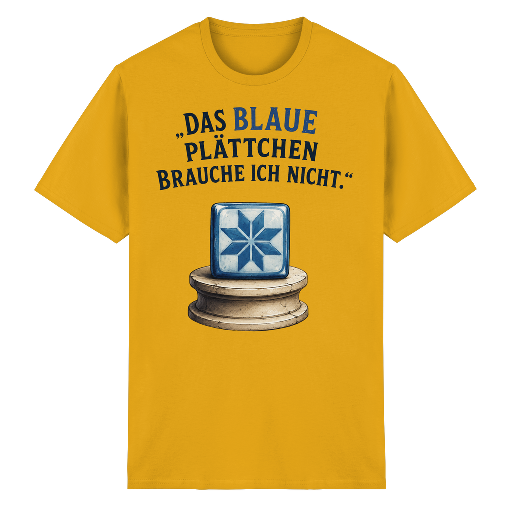 Das blaue Plättchen - Heavy Cotton T-Shirt