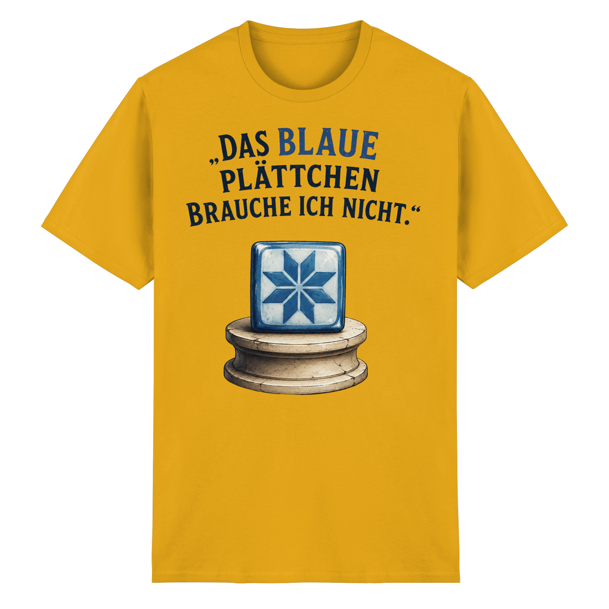 Das blaue Plättchen - Heavy Cotton T-Shirt