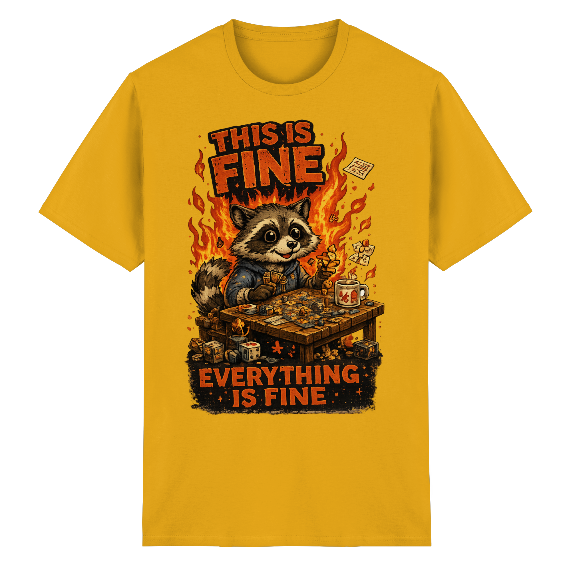 This Is Fine Club! - Heavy Cotton T-Shirt