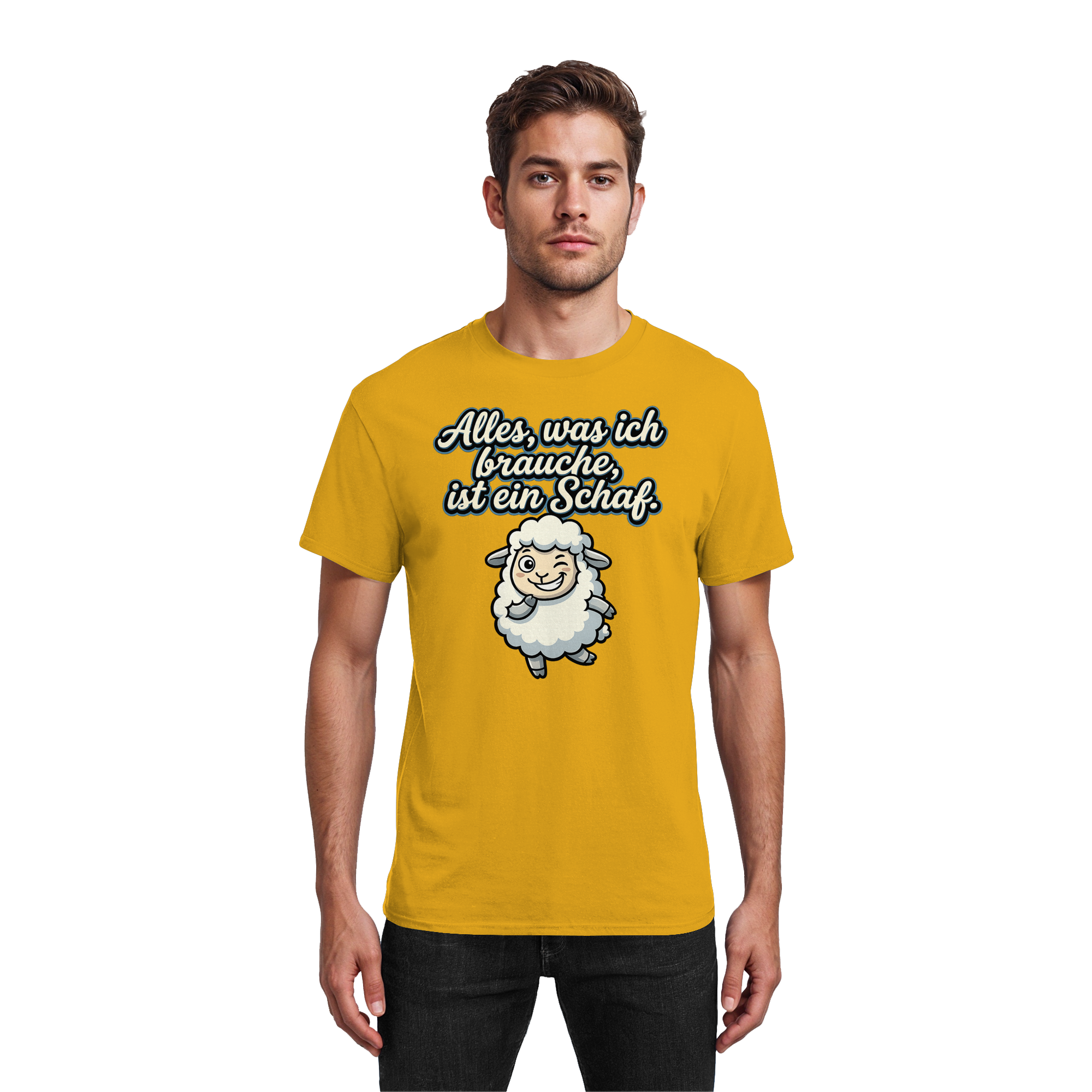 Alles, was ich brauche, ist ein Schaf!  - Heavy Cotton T-Shirt