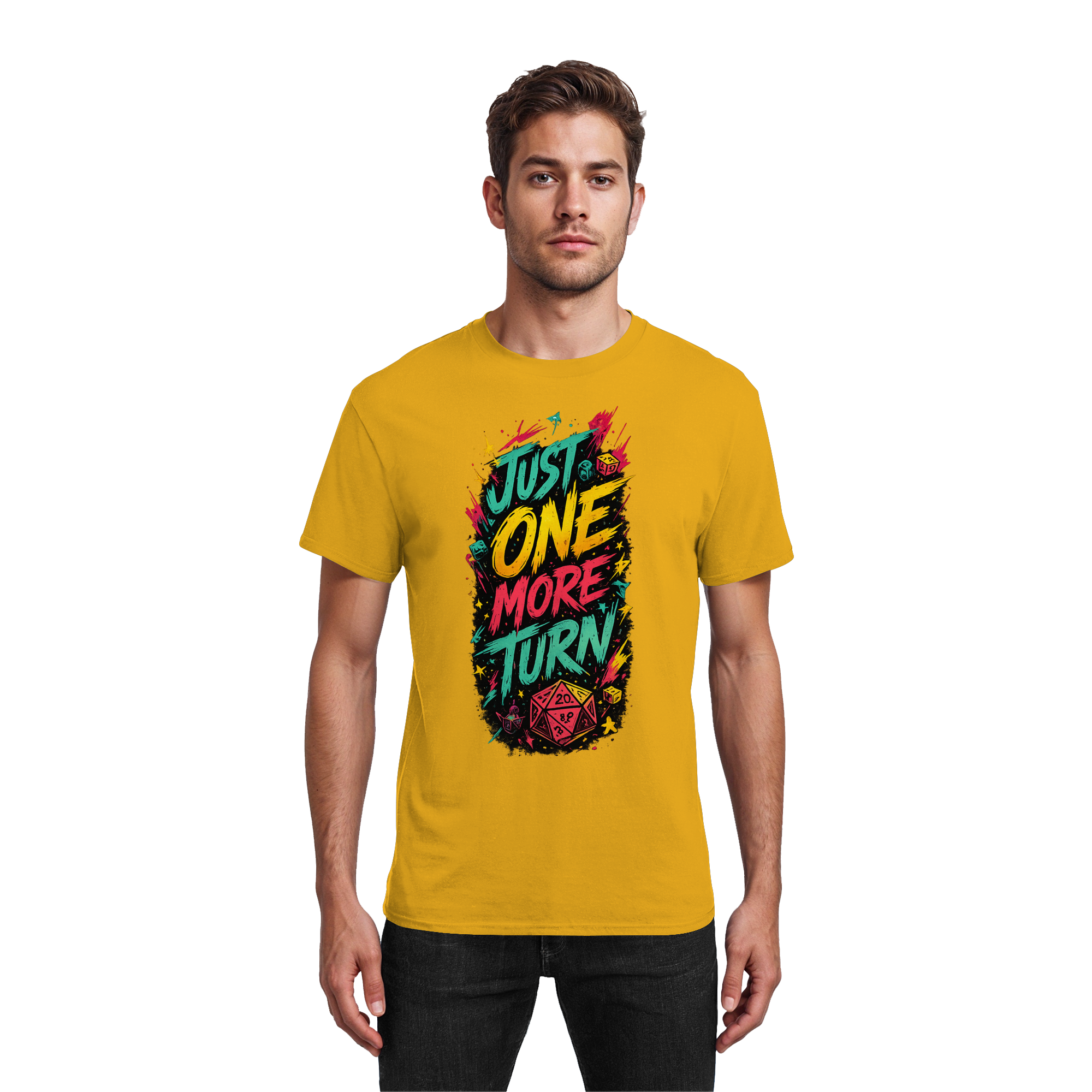 Just One More Turn! - Heavy Cotton T-Shirt