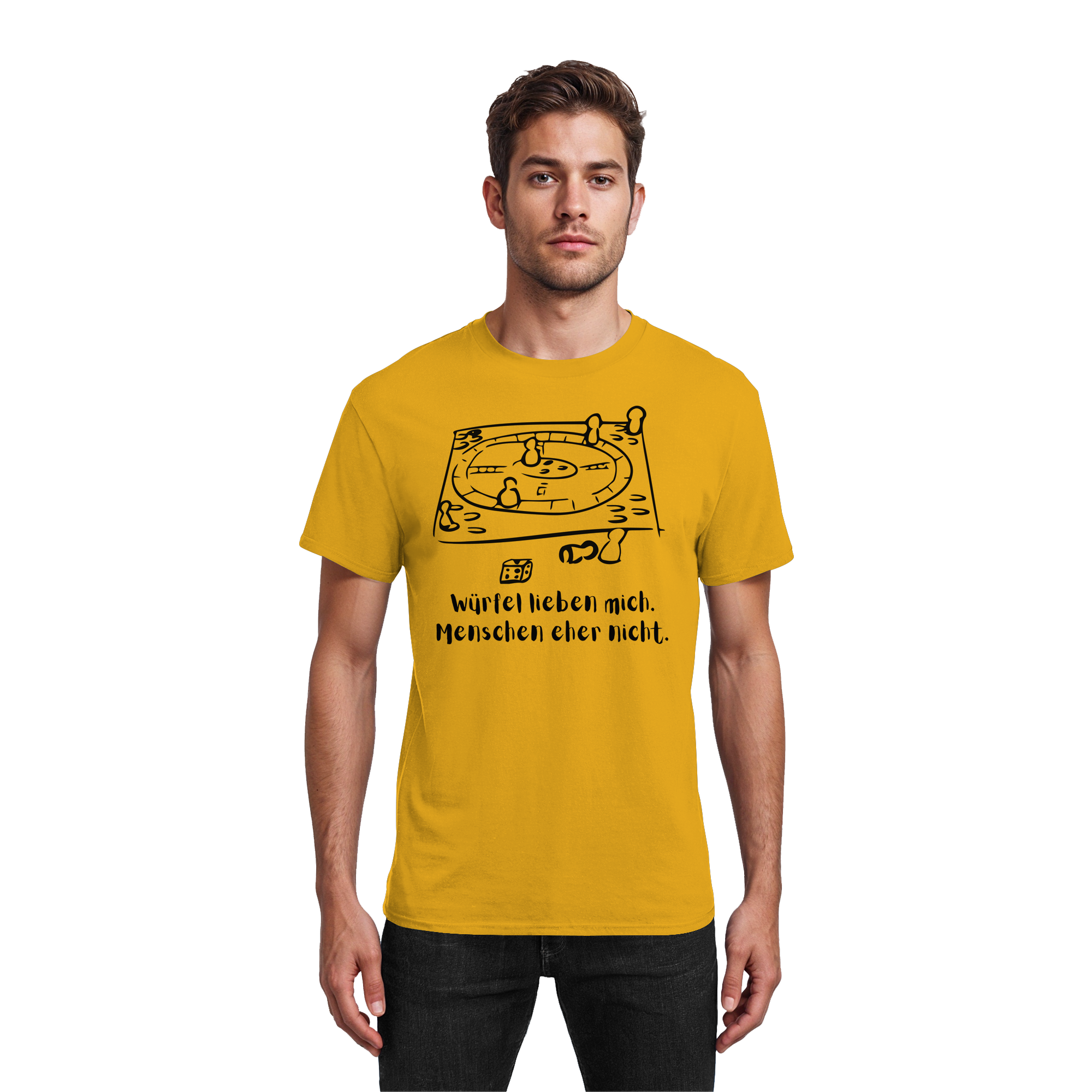 Würfel lieben mich. Menschen eher nicht. - Heavy Cotton T-Shirt