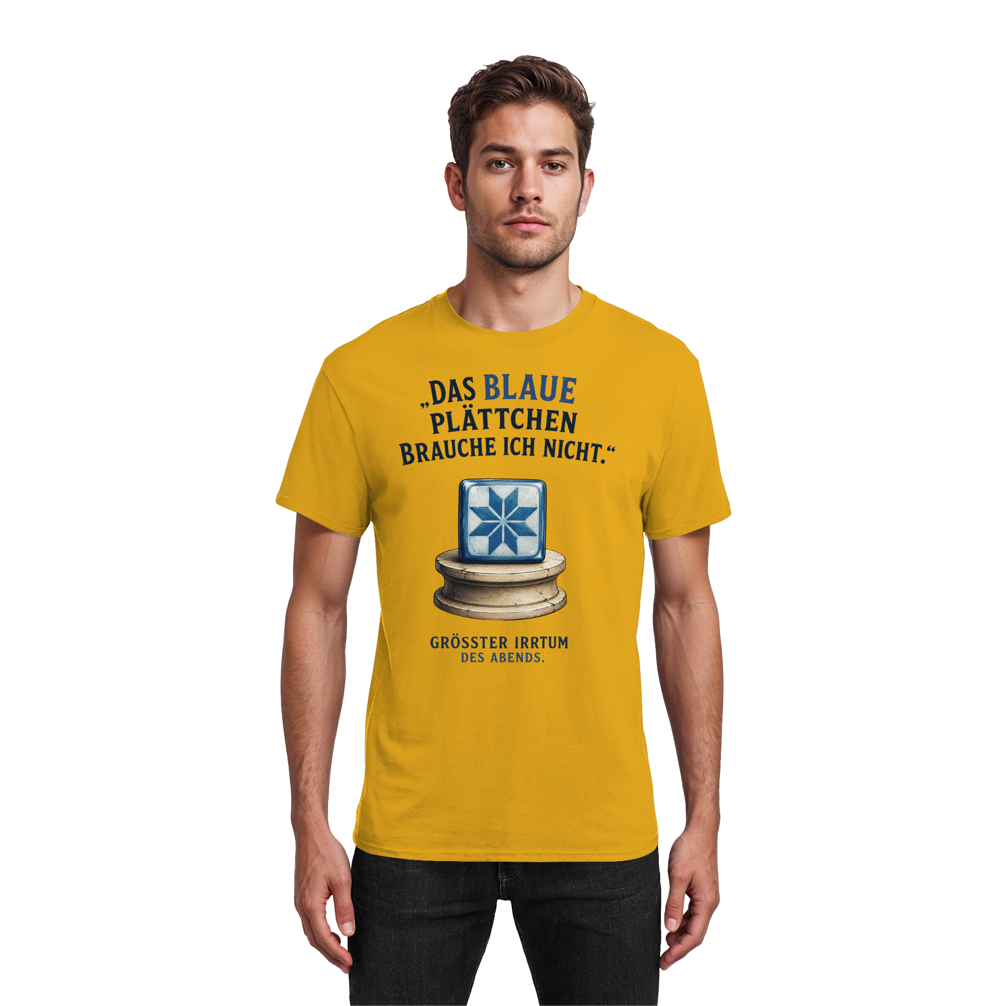Das blaue Plättchen - Heavy Cotton T-Shirt
