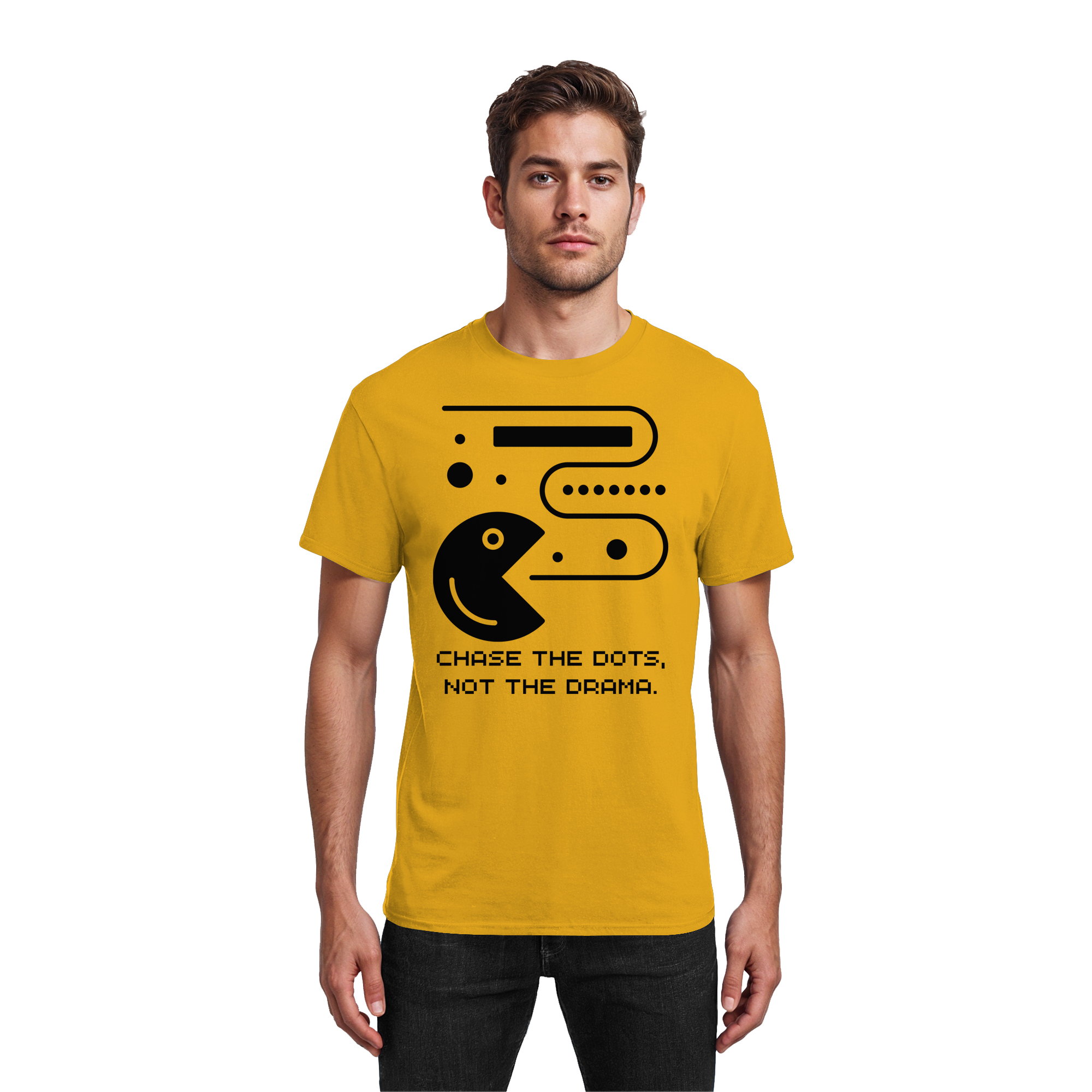 Chase the Dots, Not the Drama - Heavy Cotton T-Shirt